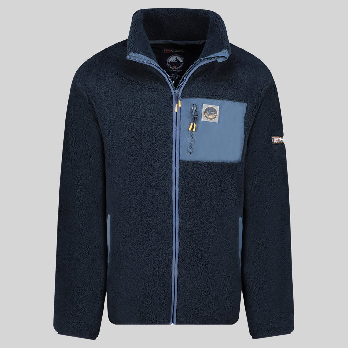 geographical-norway-urock-herren-fleecejacke-schwarz-sherpa image 8