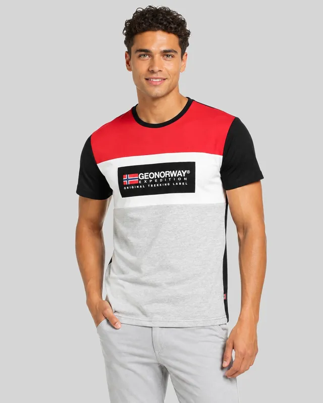 geographical-norway-jolem-t-shirt-herren-schwarz-rundhals-print image 1