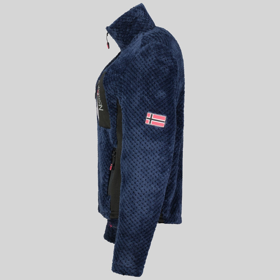 geographical-norway-thai-fleecejacke-damen-hellgrau-print image 8
