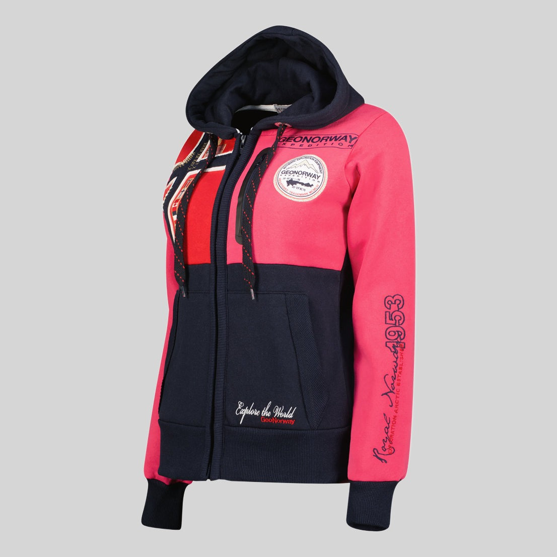 geographical-norway-gexplore-sweatjacke-damen-mit-kapuze image 3