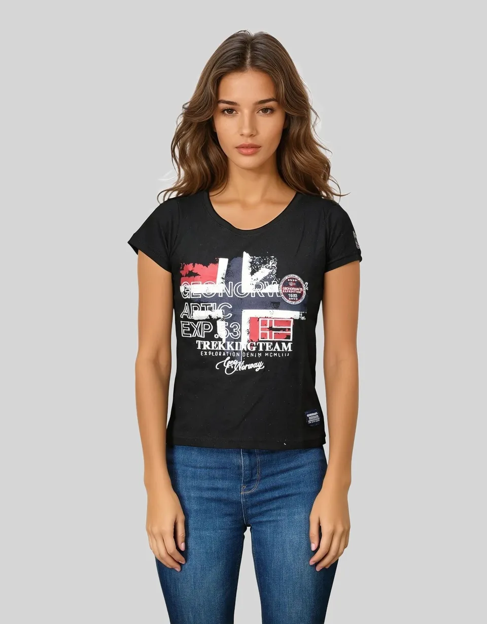 geographical-norway-jarry-t-shirt-damen-schwarz-kurzarm image 1