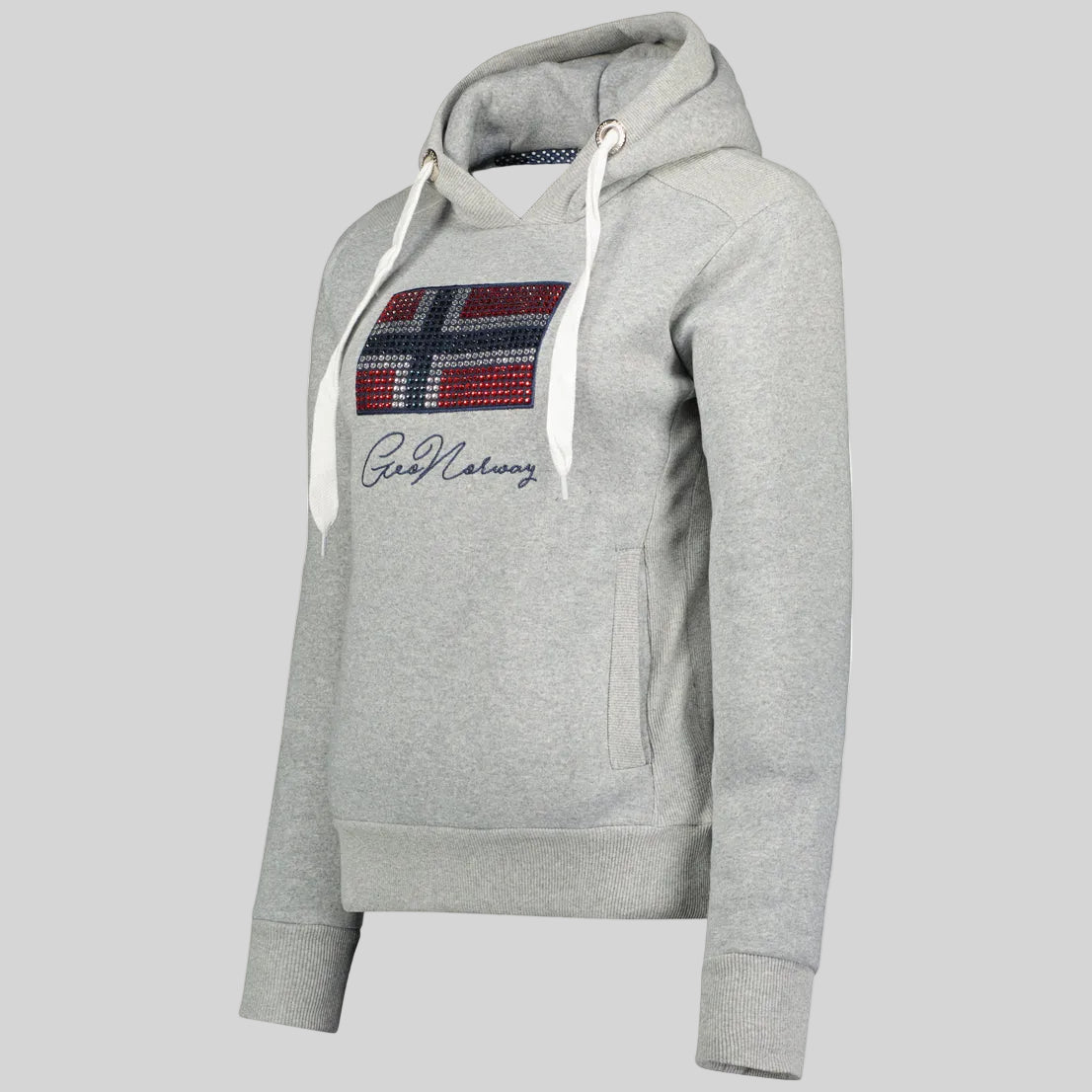 geographical-norway-goisette-hoodie-hellgrau-mit-kapuze-damen image 4