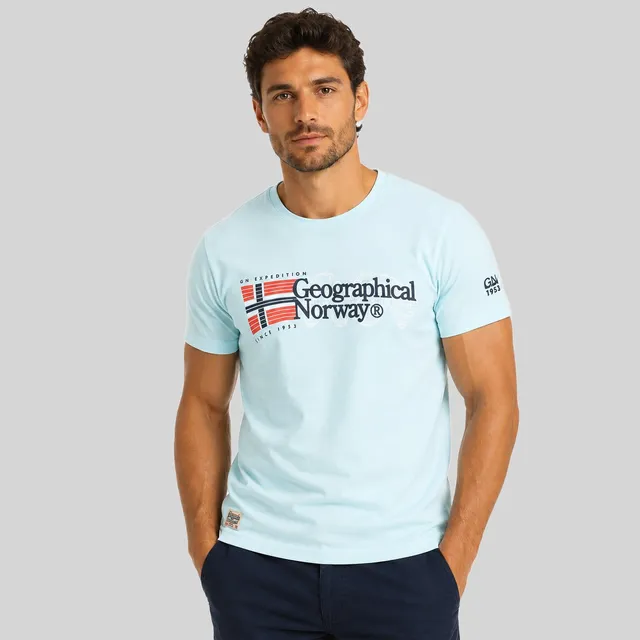 geographical-norway-jaramont-herren-t-shirt-bordeaux-print image 1
