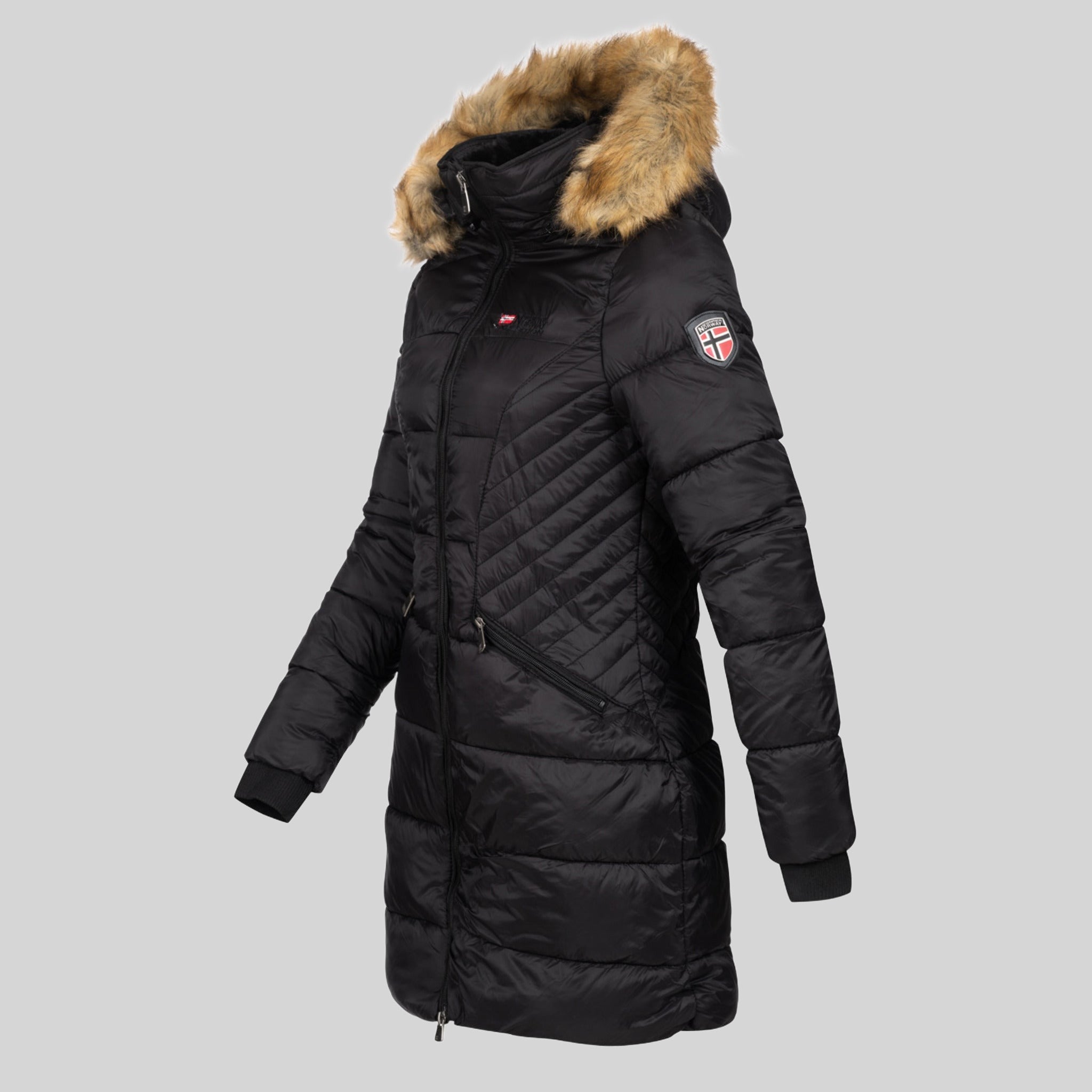 geographical-norway-abeille-damen-parka-lang-schwarz image 3