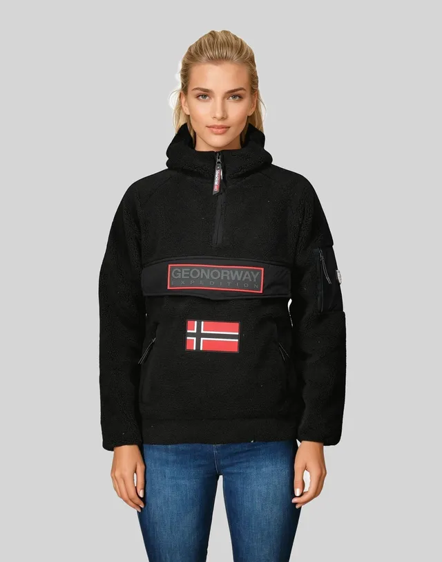 geographical-norway-upassia-damen-fleecejacke-schwarz image 1