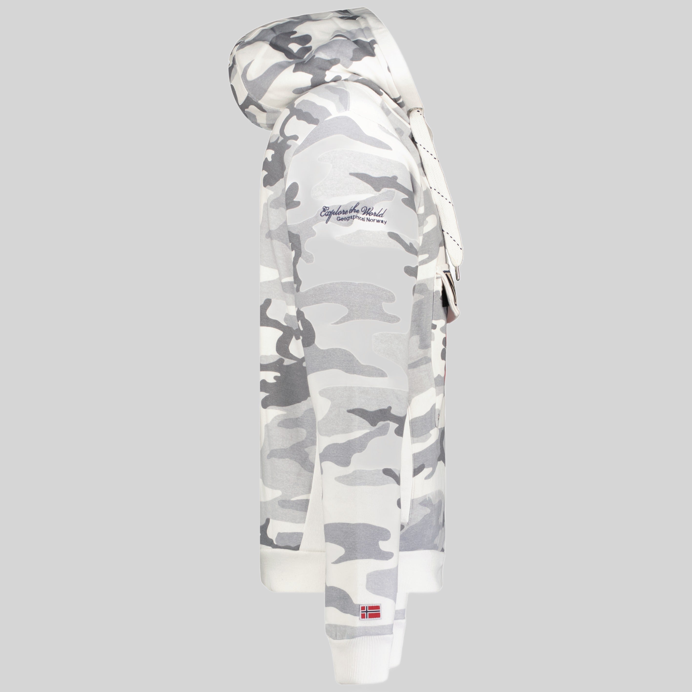geographical-norway-gymclass-herren-hoodie-camo-kaki-zip image 6