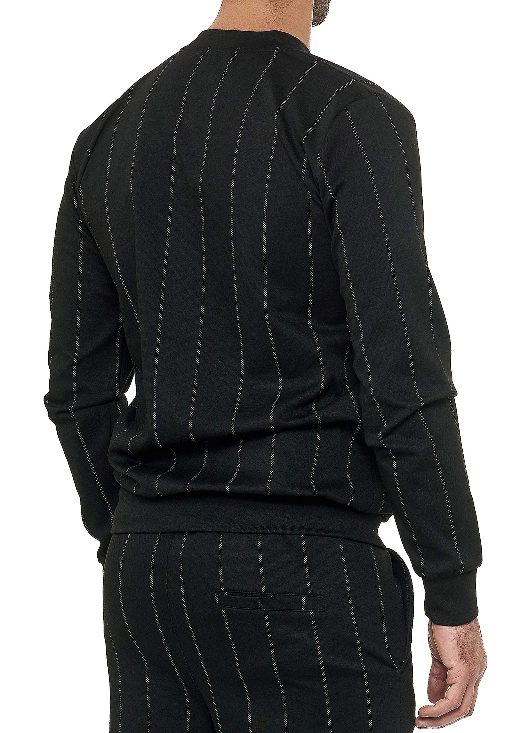 redbridge-sweat-jacke-herren-striped-reissverschluss-taschen image 5