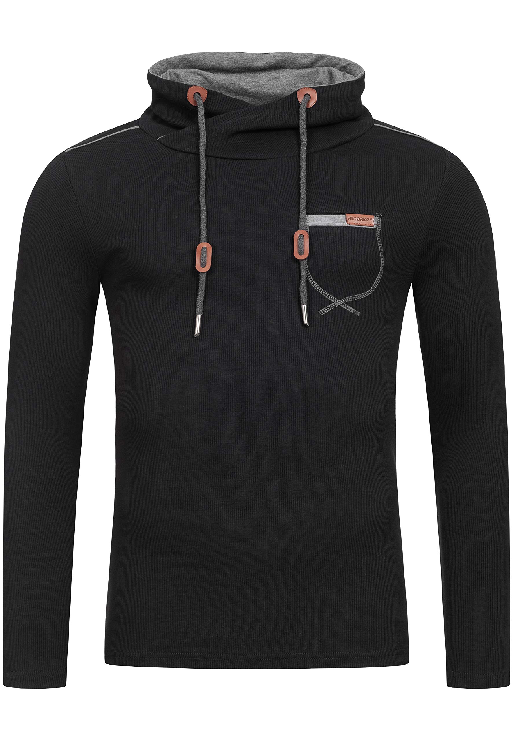 redbridge-high-collar-pullover-herren-slim-fit-hoher-kragen-baumwolle image 1