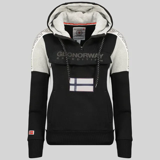 geographical-norway-fago-hoodie-damen-schwarz-mit-kapuze image 1
