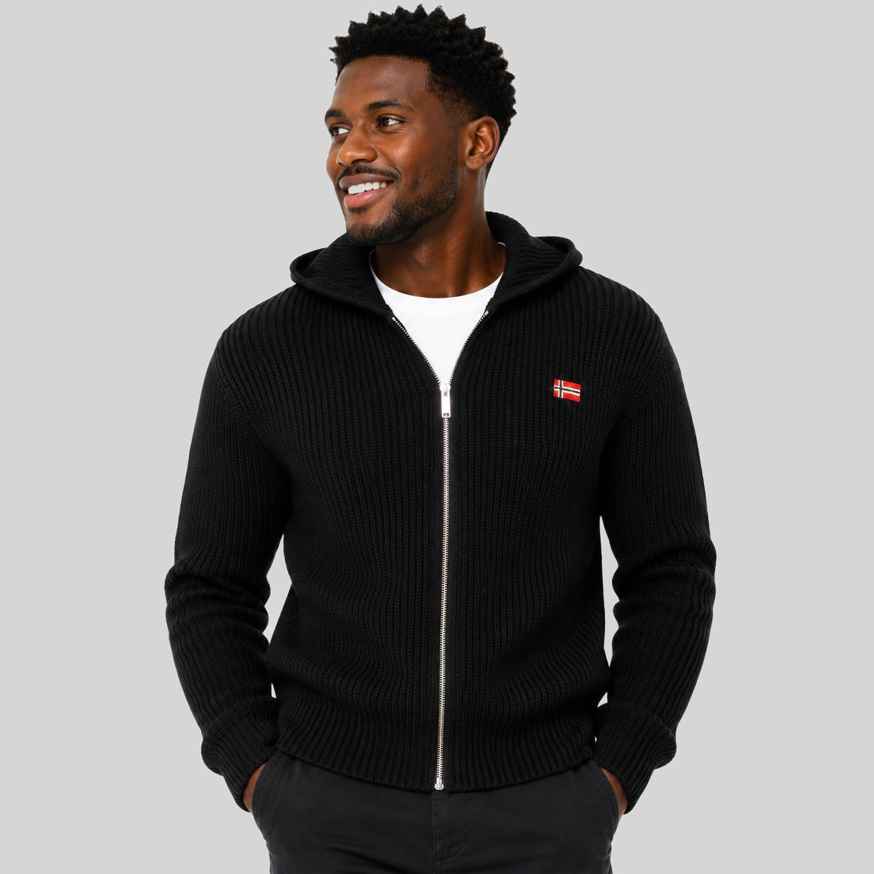 geographical-norway-flexibus-herren-pullover-mit-kapuze-grau-hell-rei-verschluss image 5