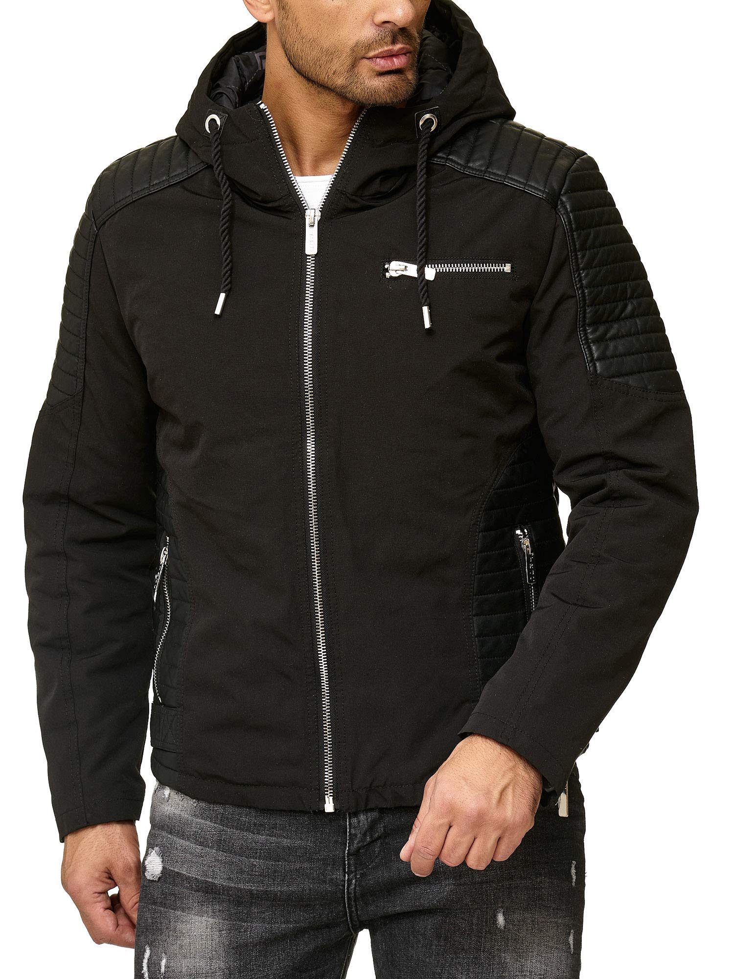 redbridge-oberbekleidung-biker-elements-bergangsjacke-schwarz image 2