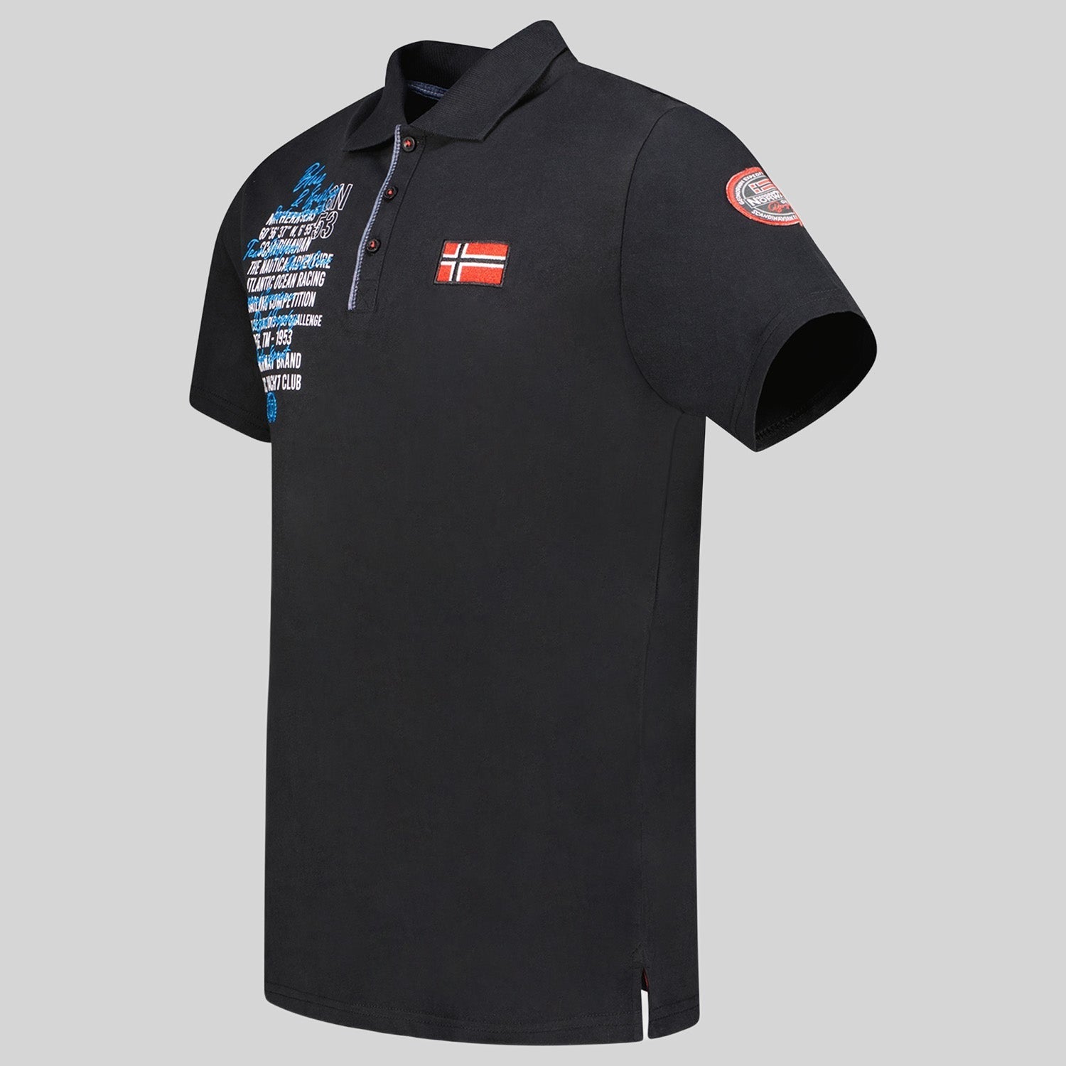 geographical-norway-kancre-herren-polohemd-schwarz-baumwolle image 3