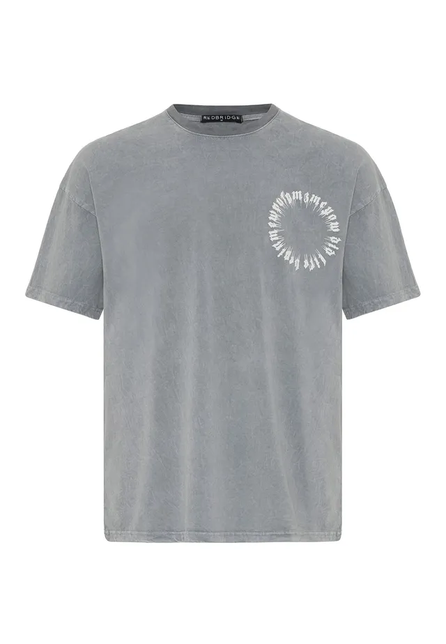 redbridge-premium-t-shirt-herren-grau-s-baumwolle-kurzarm image 1