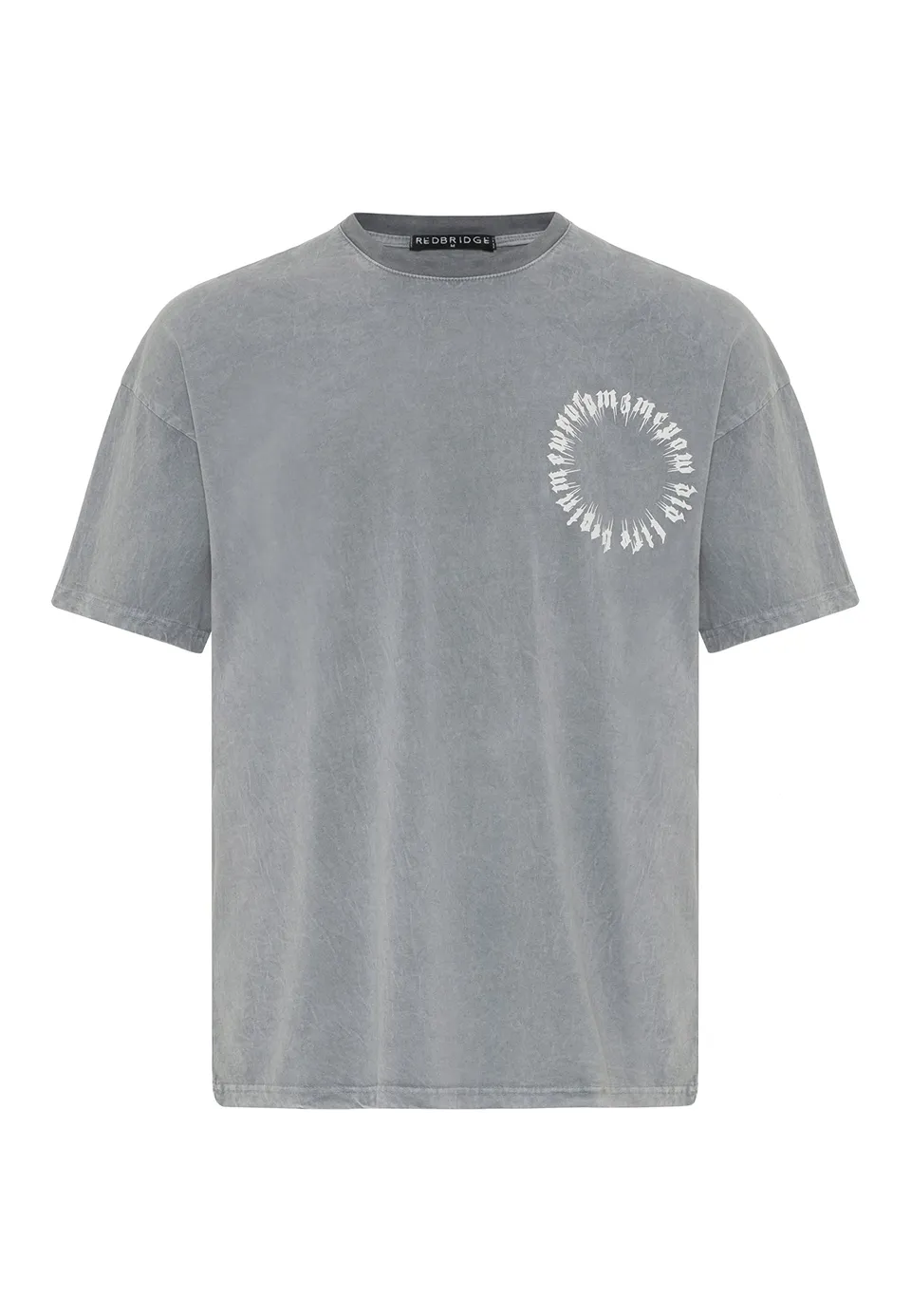 redbridge-premium-t-shirt-herren-grau-s-baumwolle-kurzarm image 1