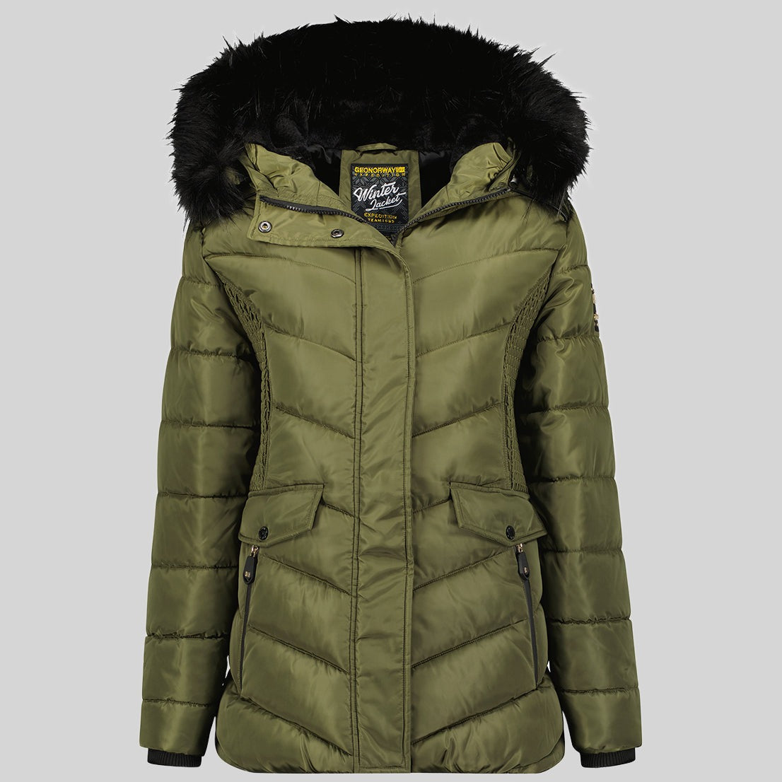 geographical-norway-augustine-damen-parka-khaki-lang-fell image 1