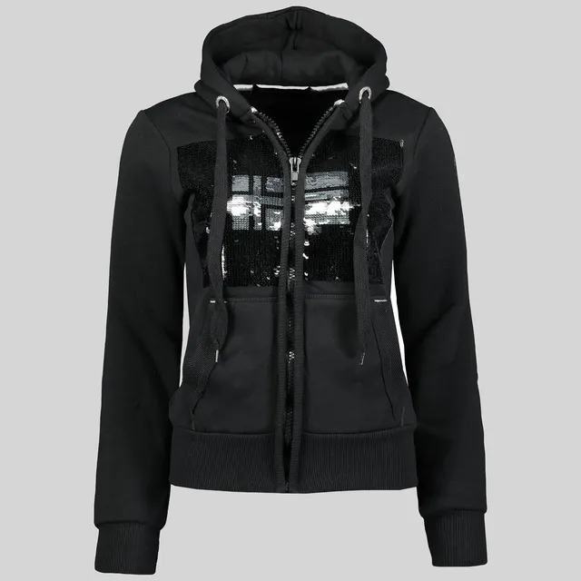 geographical-norway-gula-damen-sweatshirt-schwarz-kapuze image 1