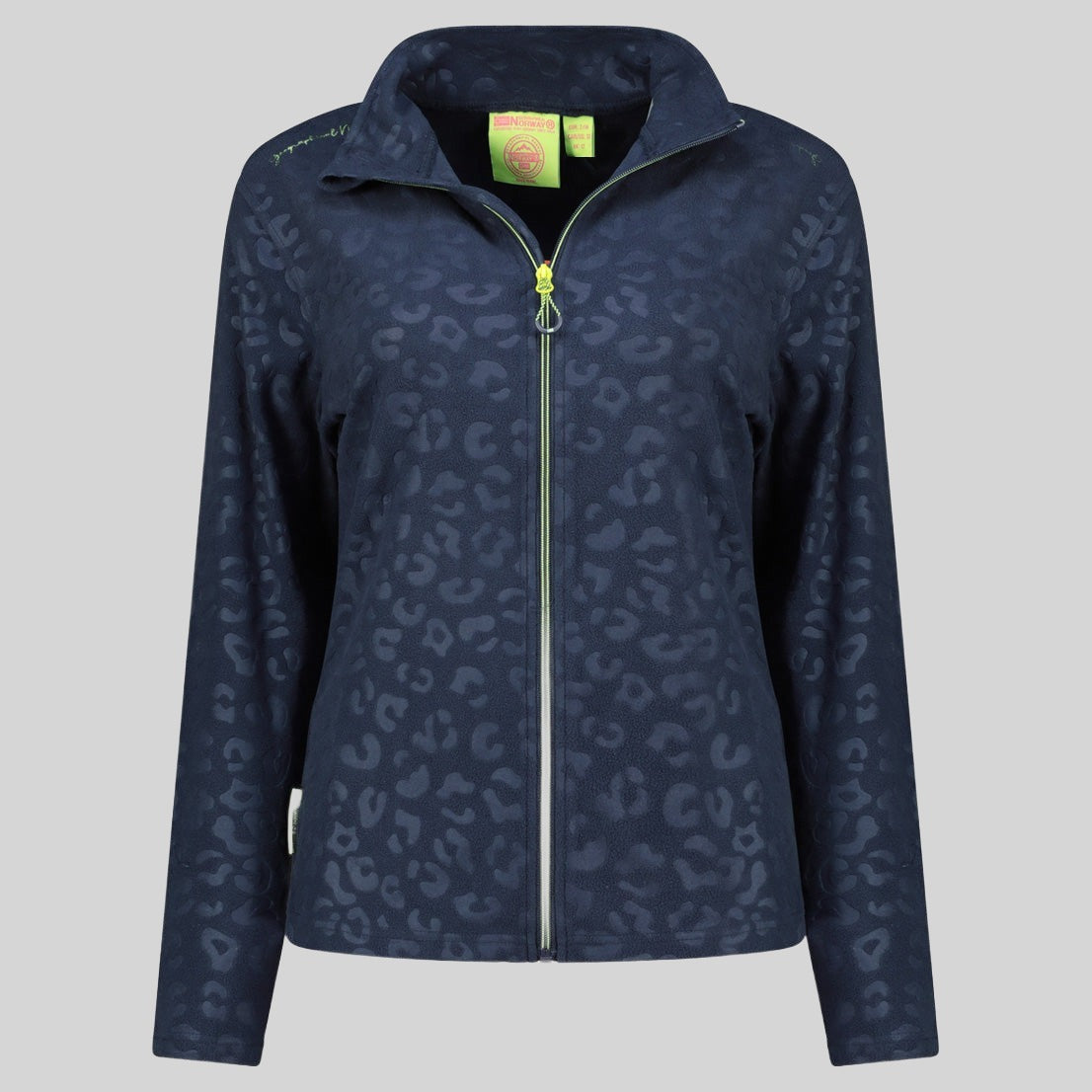 geographical-norway-uminie-fleecejacke-damen-marine-leopard-fleece image 3