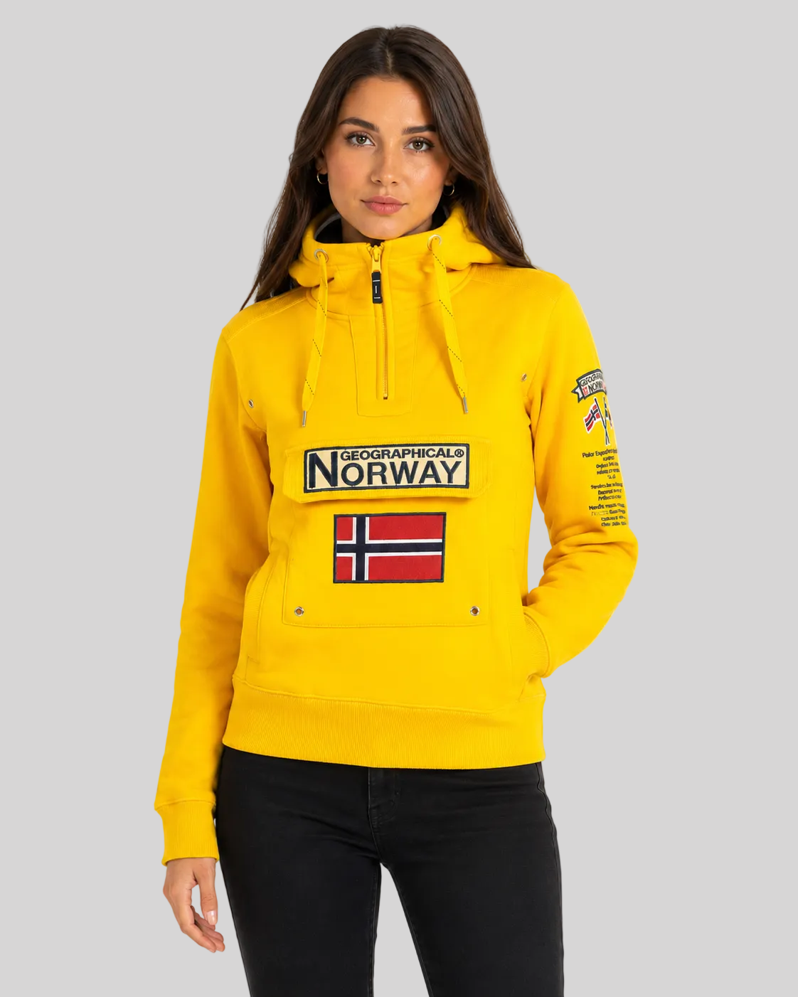 geographical-norway-gymclass-damen-hoodie-marine-mit-rei-verschluss image 1