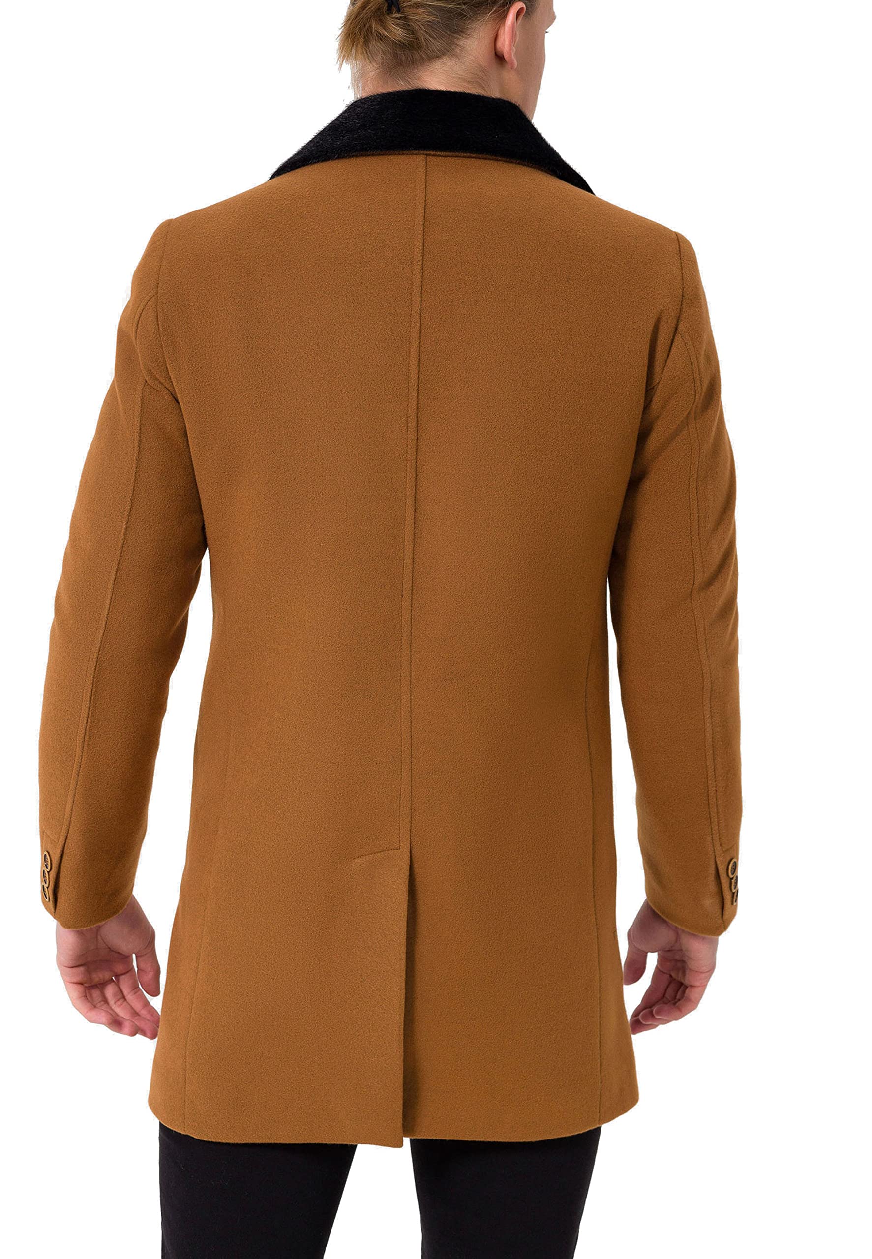 redbridge-trenchcoat-herren-mantel-jacke-schwarz-elastisch image 3