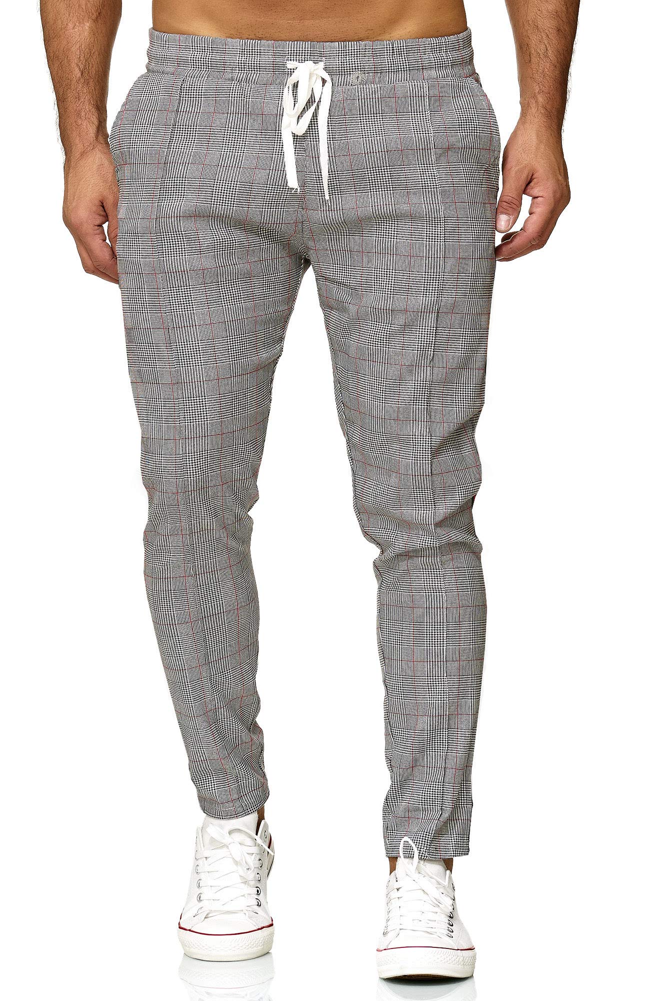 redbridge-hosen-slim-karohose-urban-fit-herren-chino-blau-karo image 2