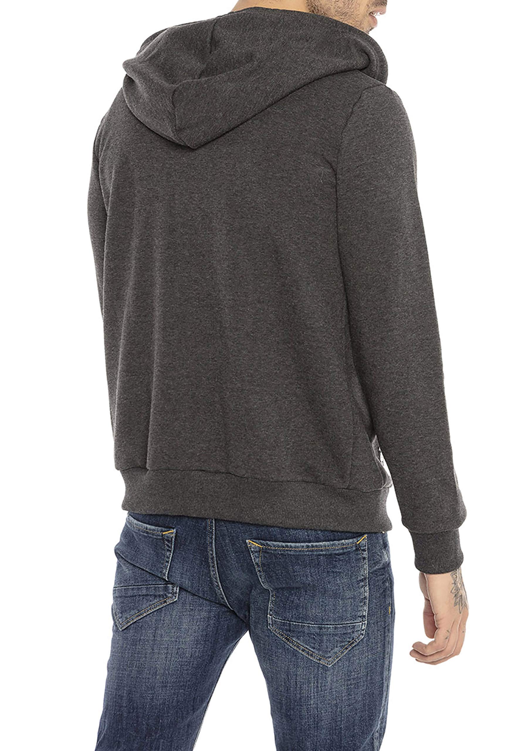 redbridge-cardigans-premium-basic-sweatjacke-herren-zip-hoodie-schwarz image 7