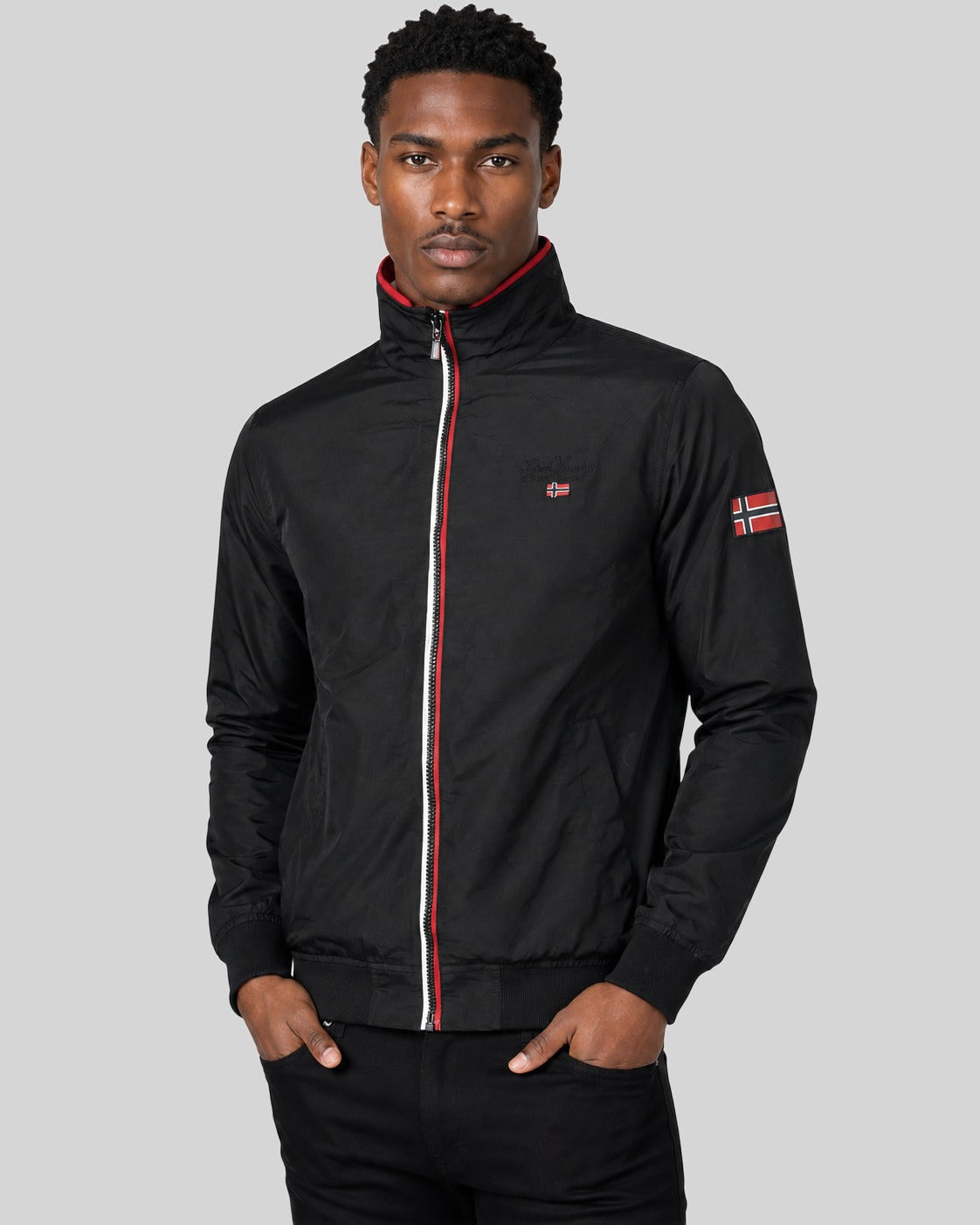 geographical-norway-benilde-herren-parka-schwarz-leicht image 1