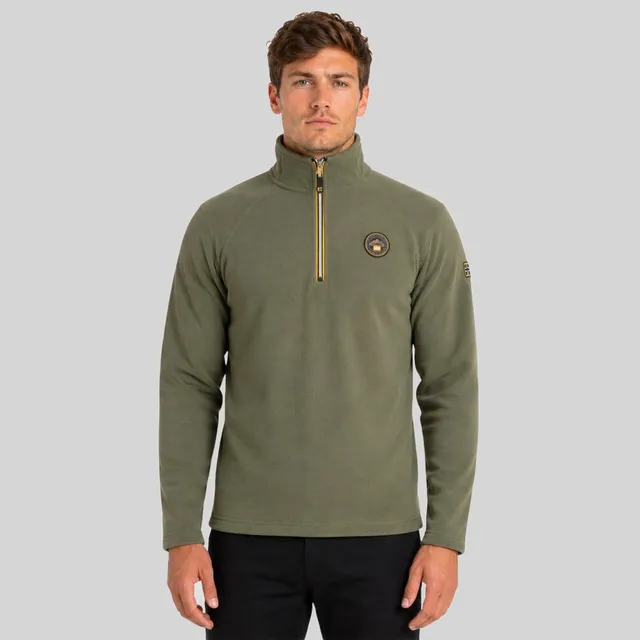 geographical-norway-tugim-hz-fleecepullover-herren-kaki-zip image 1
