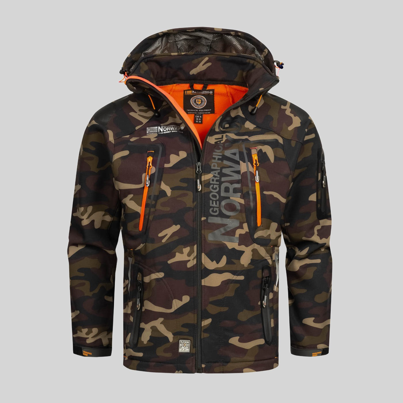 geographical-norway-techno-softshelljacke-herren-camo-kaki image 3