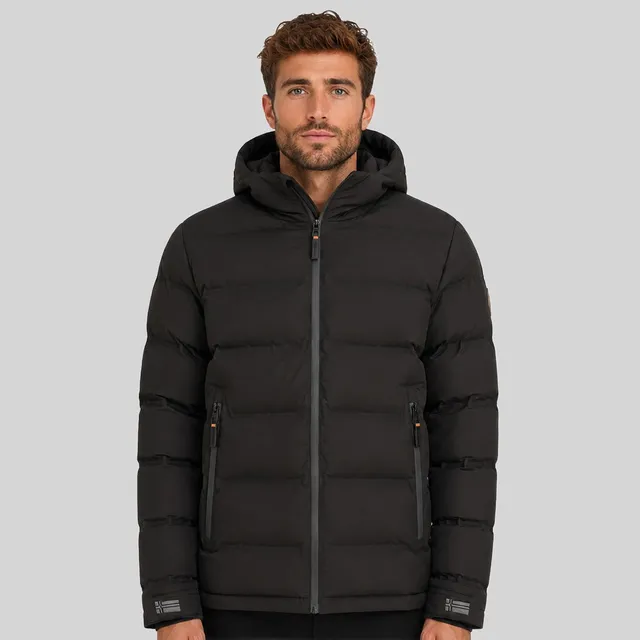 geographical-norway-brandy-herren-steppjacke-schwarz-mit-kapuze image 1