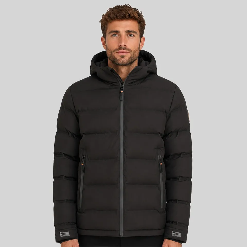 geographical-norway-brandy-herren-steppjacke-schwarz-mit-kapuze image 1