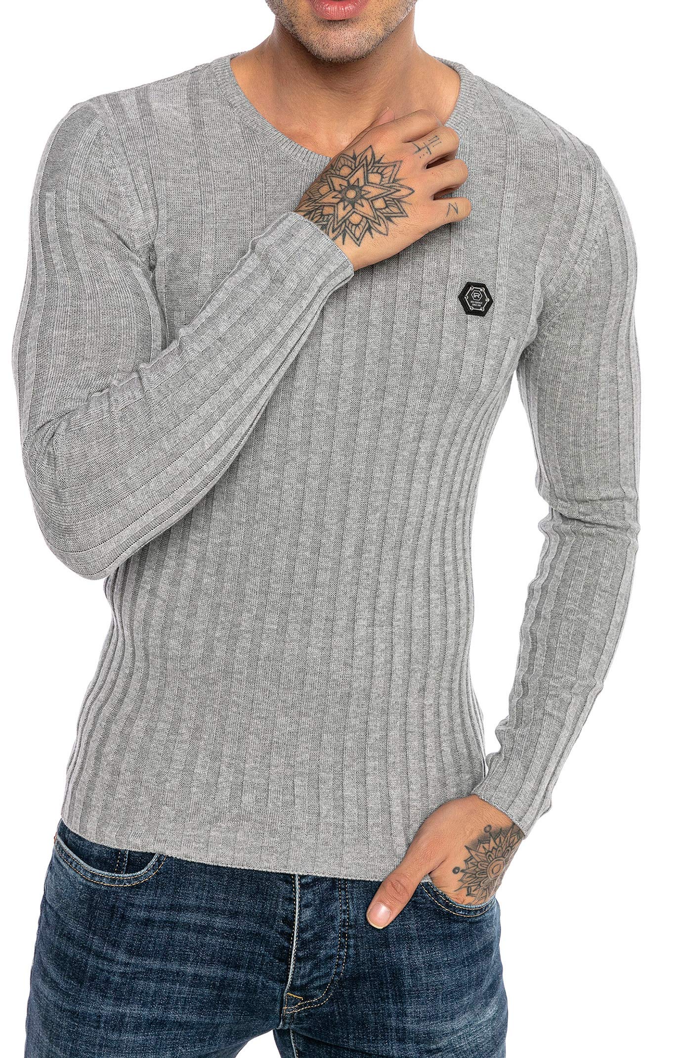 redbridge-up-and-down-m3114-strickpullover-herren-schwarz-slim-fit image 7