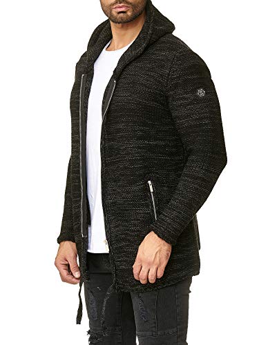 redbridge-rough-m3632-strickjacke-kapuze-herren-l-grau image 8