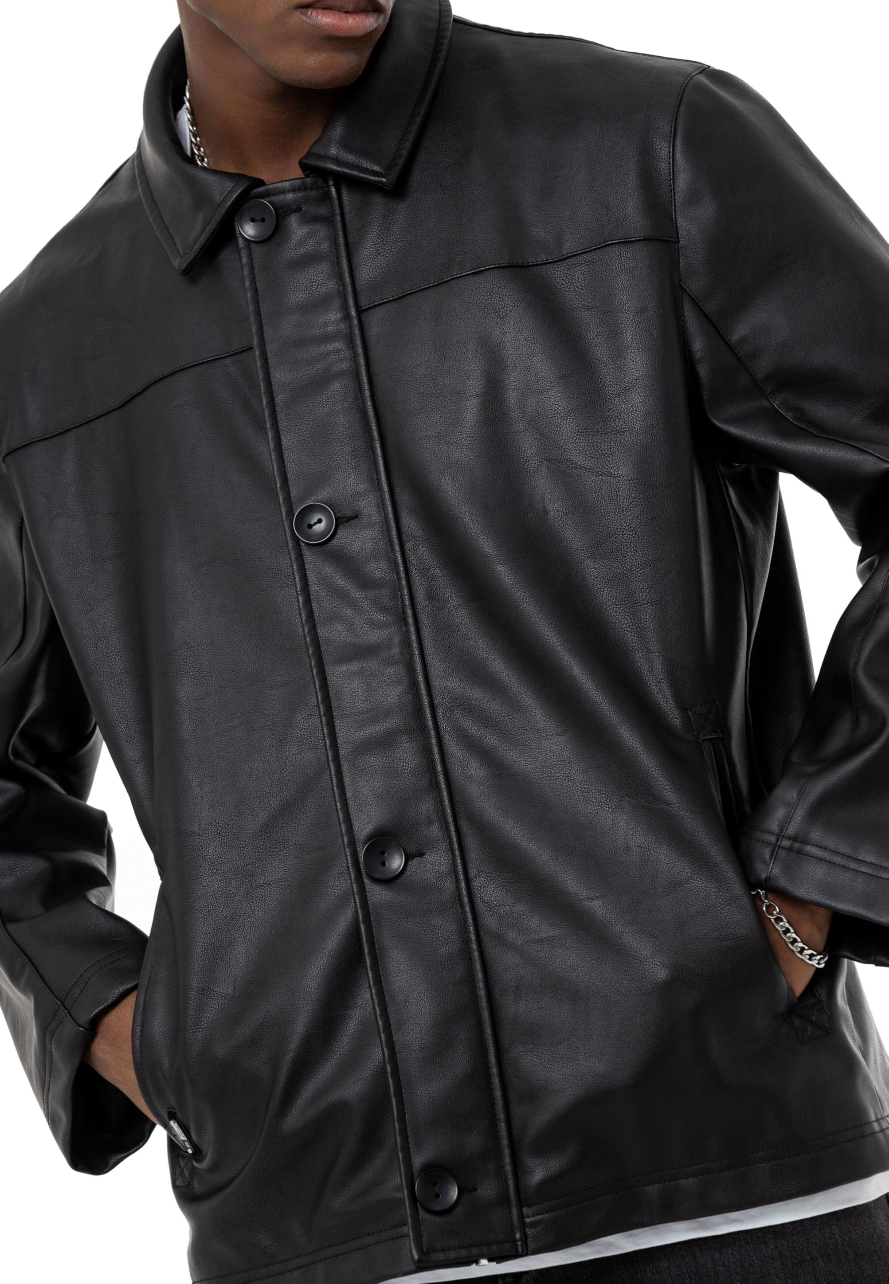redbridge-jacke-m6135-biker-kunstleder-gr-e-l-schwarz image 2