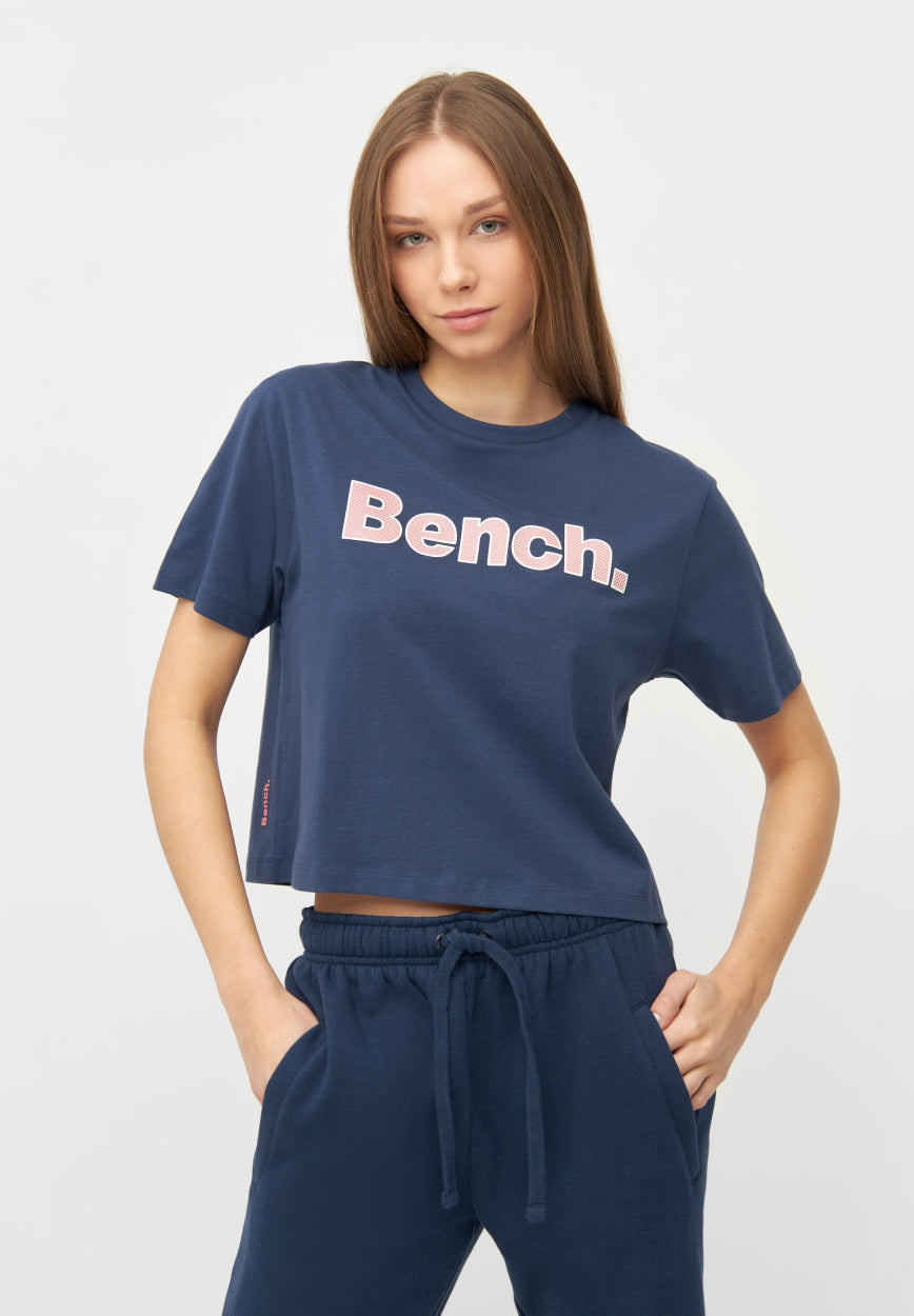 bench-kay-damen-t-shirt-cropped-brightrose-aus-baumwolle image 6