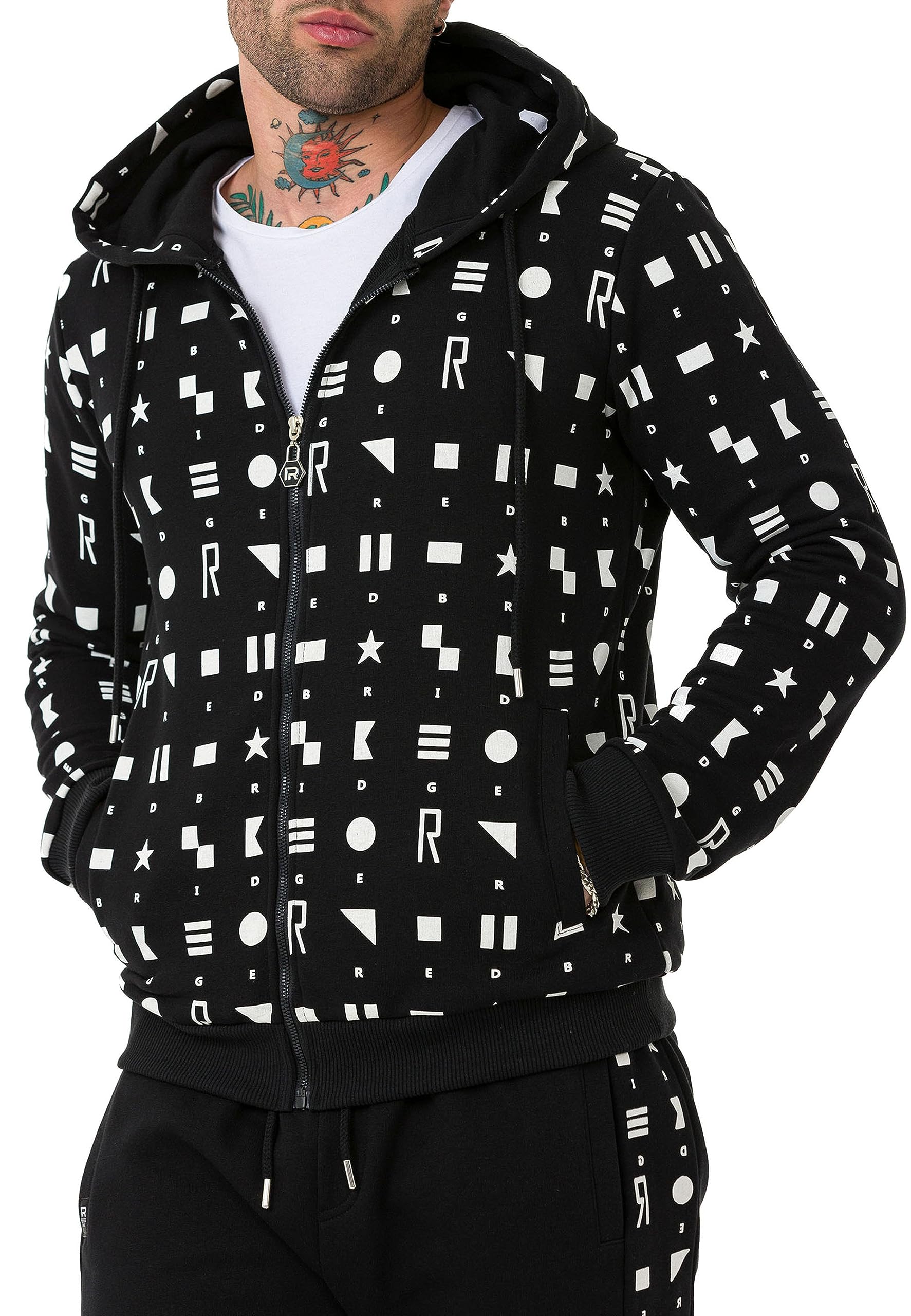 redbridge-m2812-kapuzenjacke-sweatjacke-schwarz image 2
