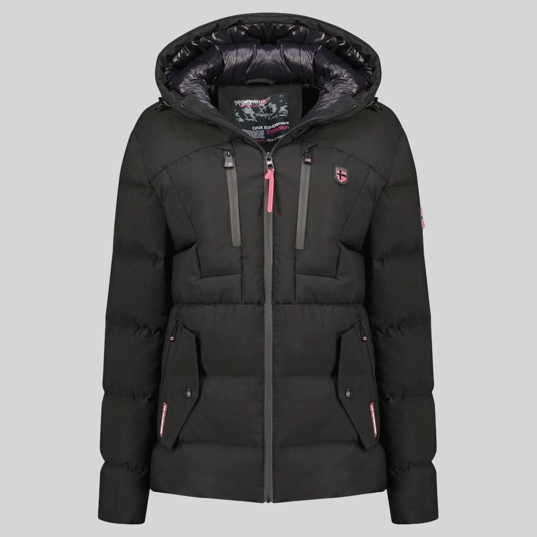 geographical-norway-cachot-damen-parka-schwarz-winter image 3