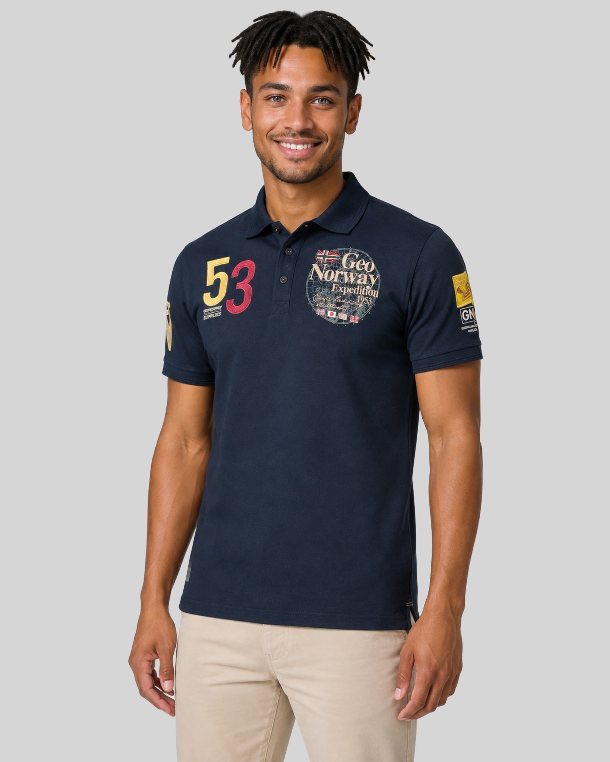 geographical-norway-kelan-herren-polo-marine-baumwolle image 1