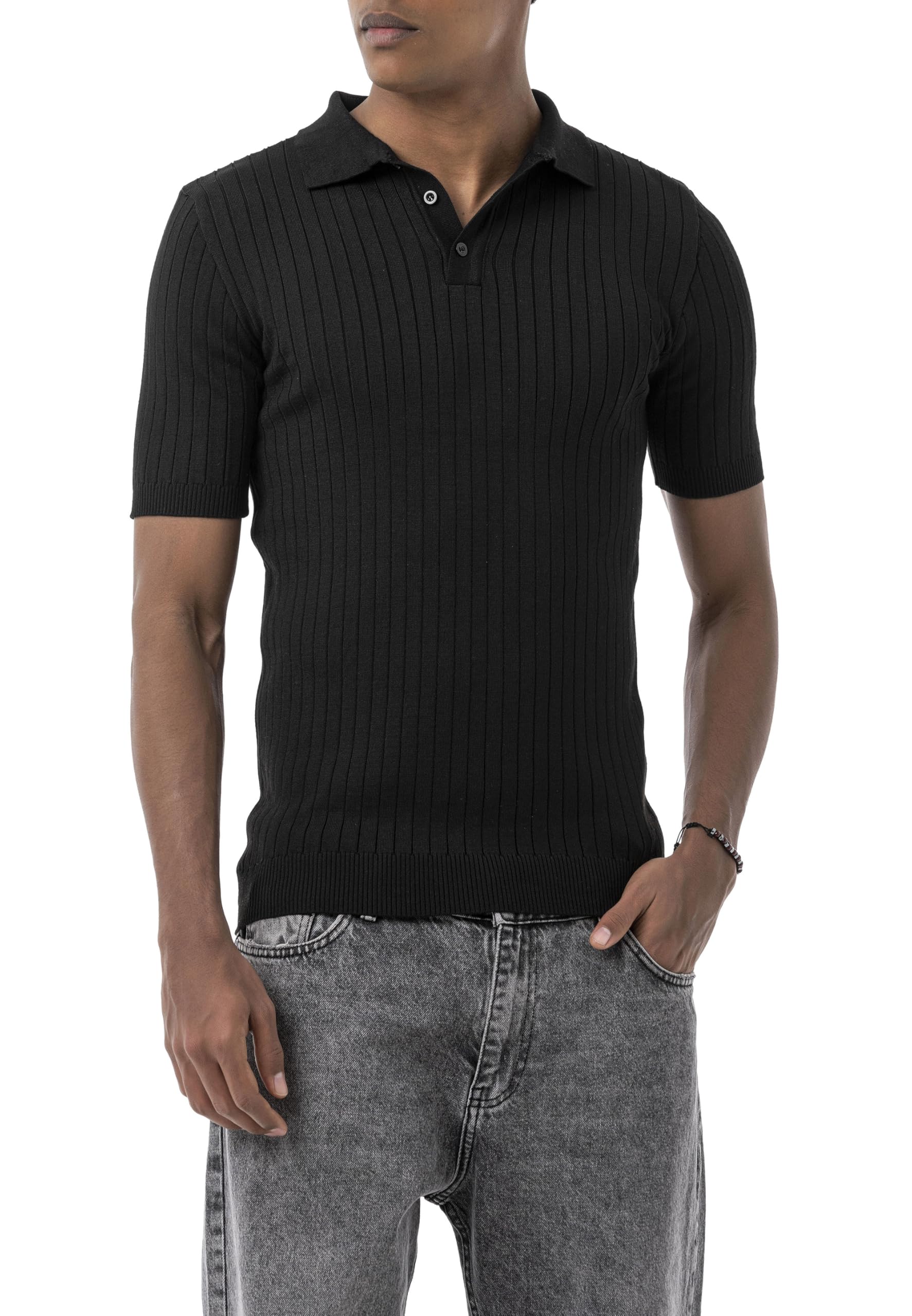 redbridge-poloshirts-tarz-cool-strick-polo-xl-schwarz-kurzarm image 4