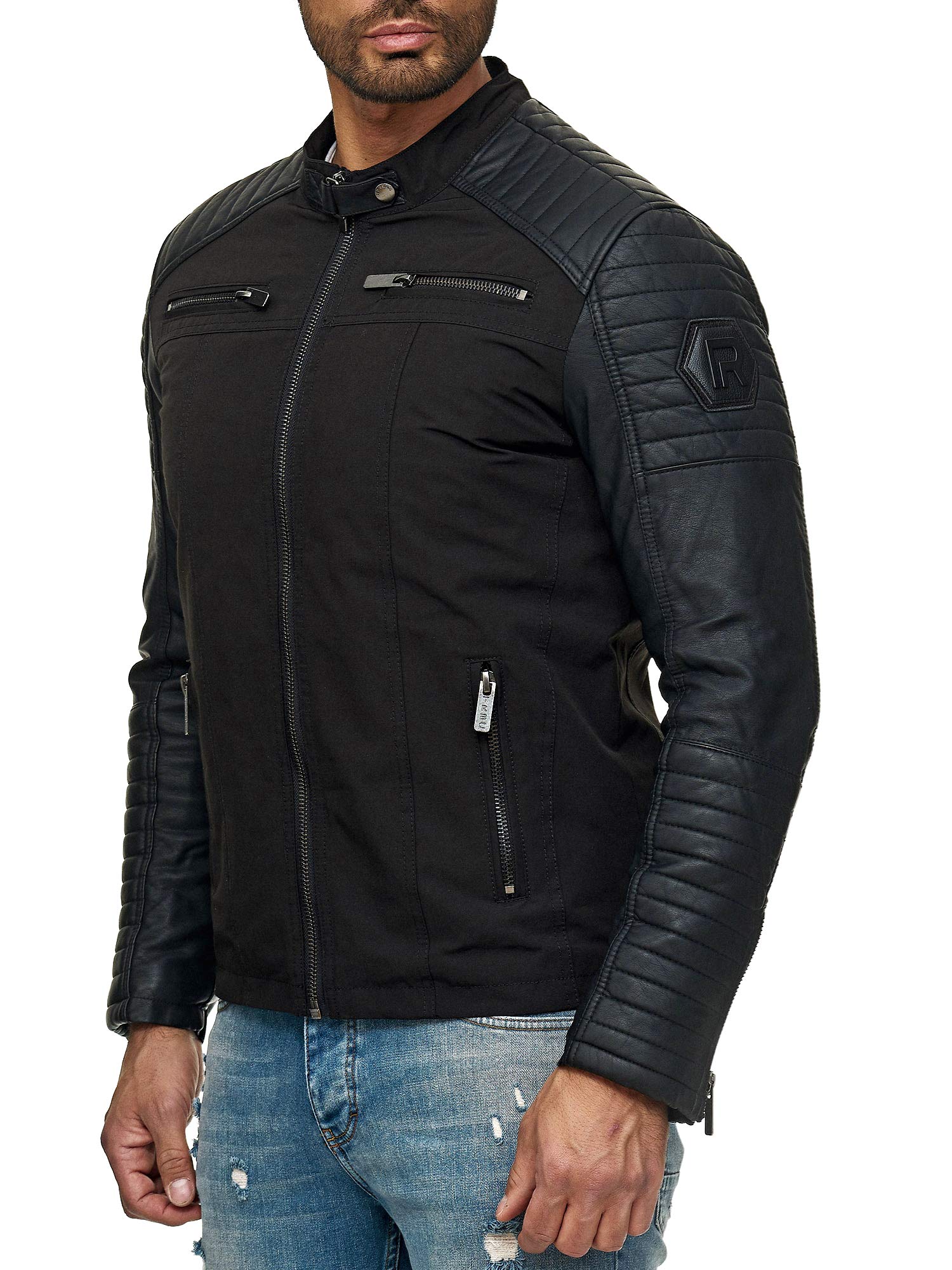 redbridge-modestly-bikerjacke-herren-s-kunstleder-rmel image 4