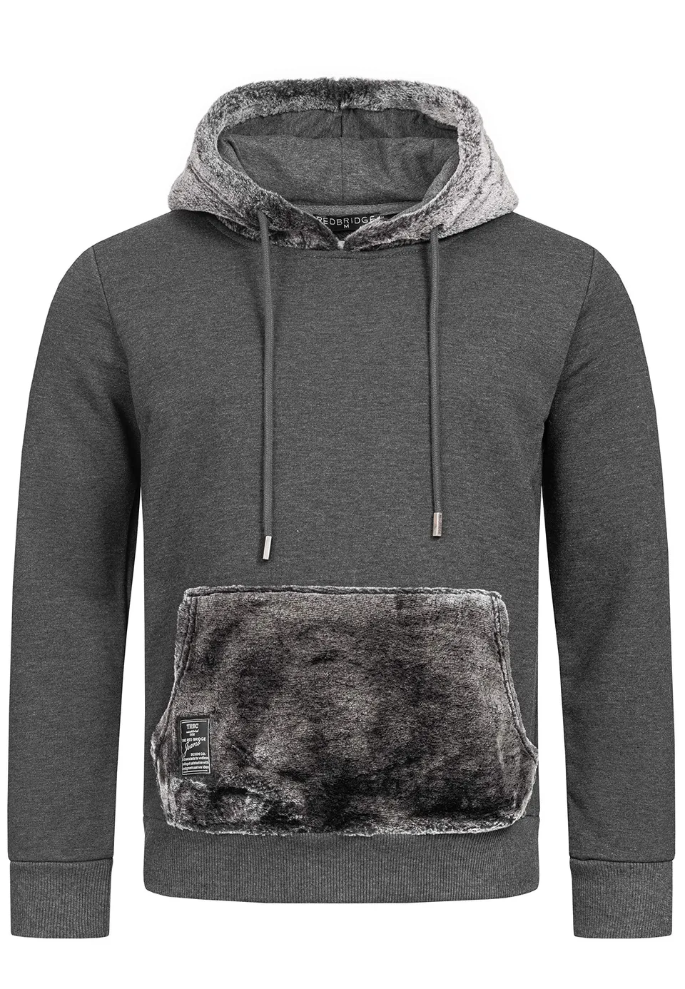 redbridge-pullover-hoodie-teddyfell-gr-e-l-grau image 1