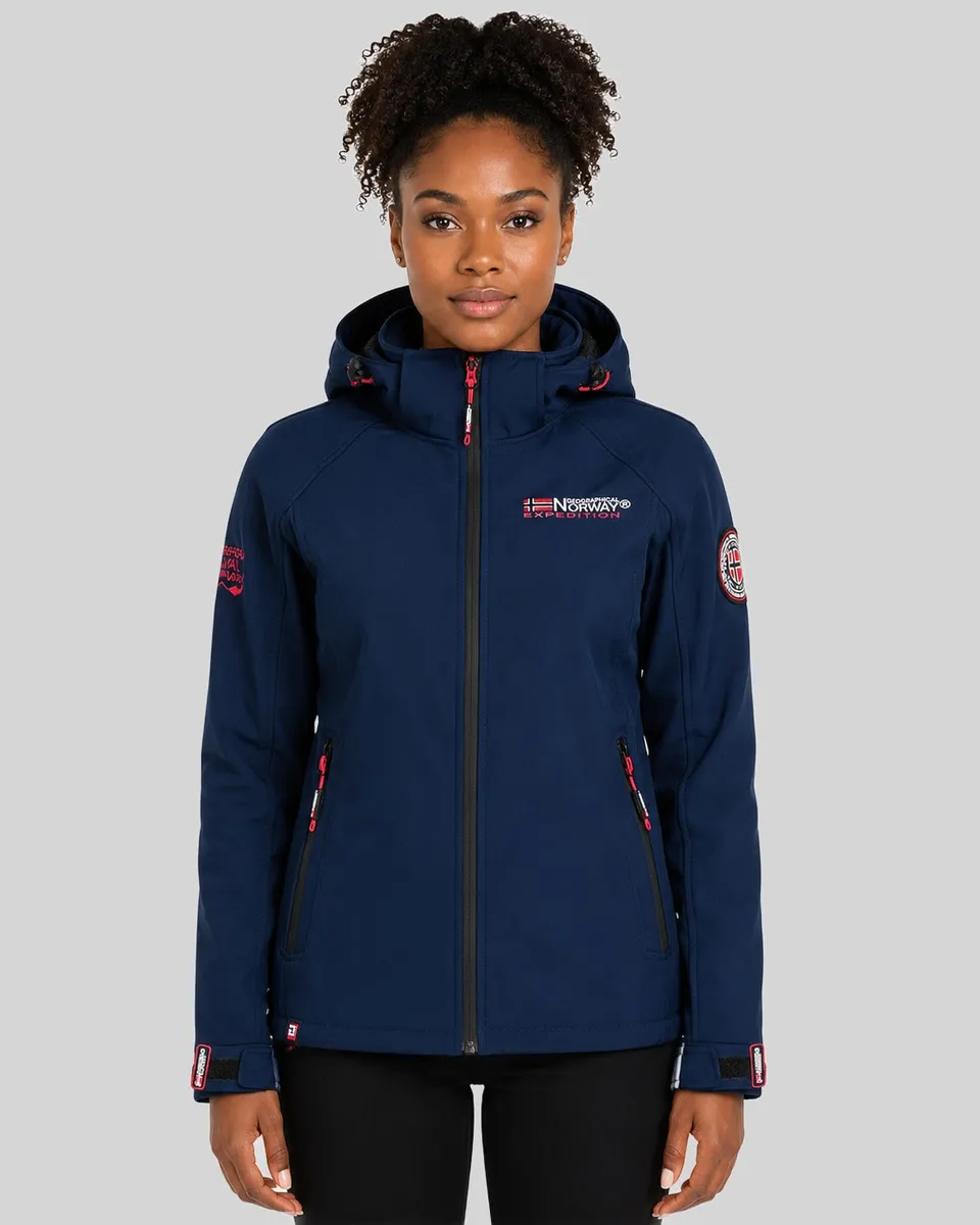 geographical-norway-takeni-damen-softshelljacke-marine-wasserabweisend image 1