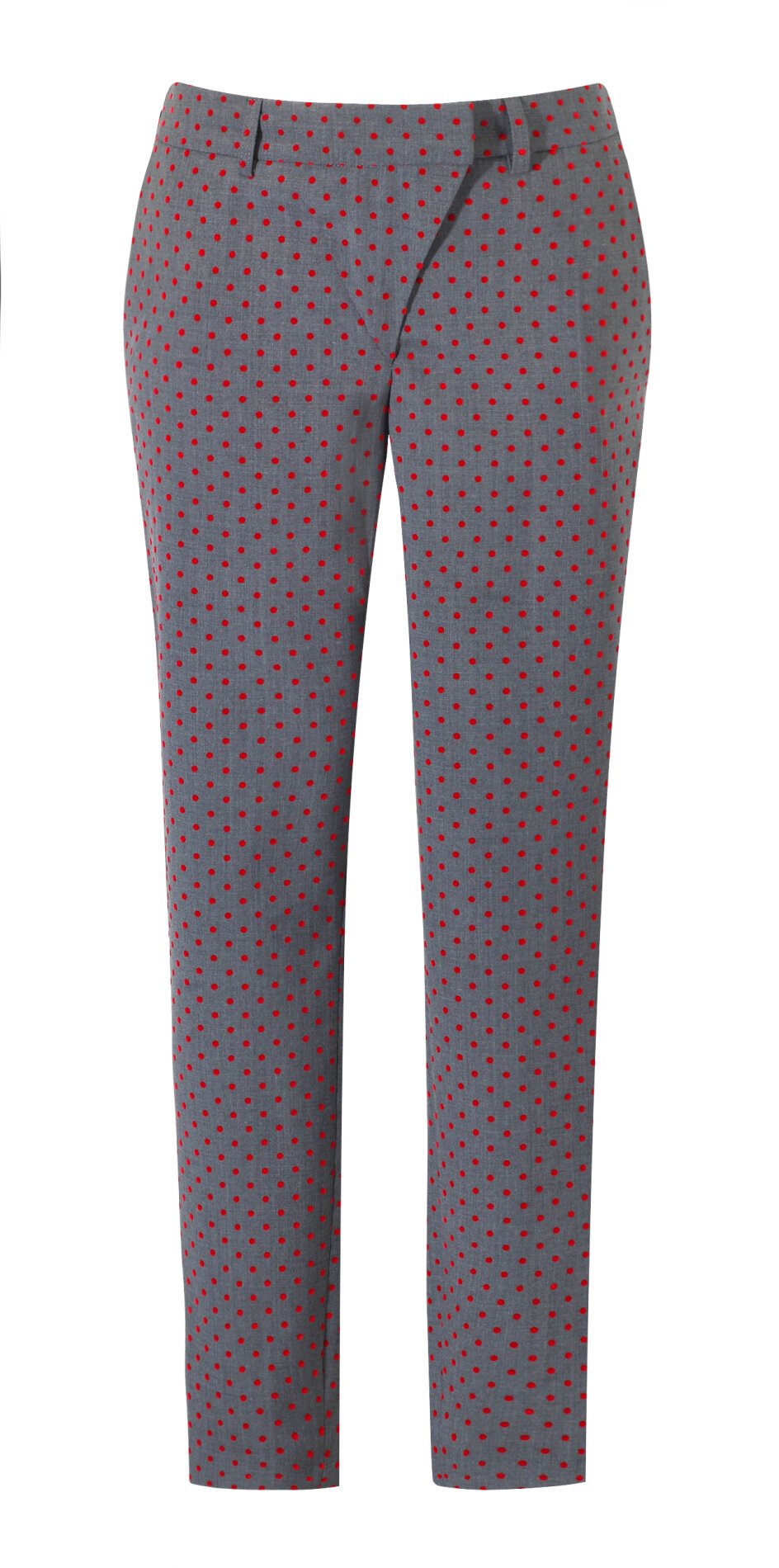 mariusz-przybylski-spodnie-w-czerwone-groszki-damen-hose-rot-gepunktet-s image 1