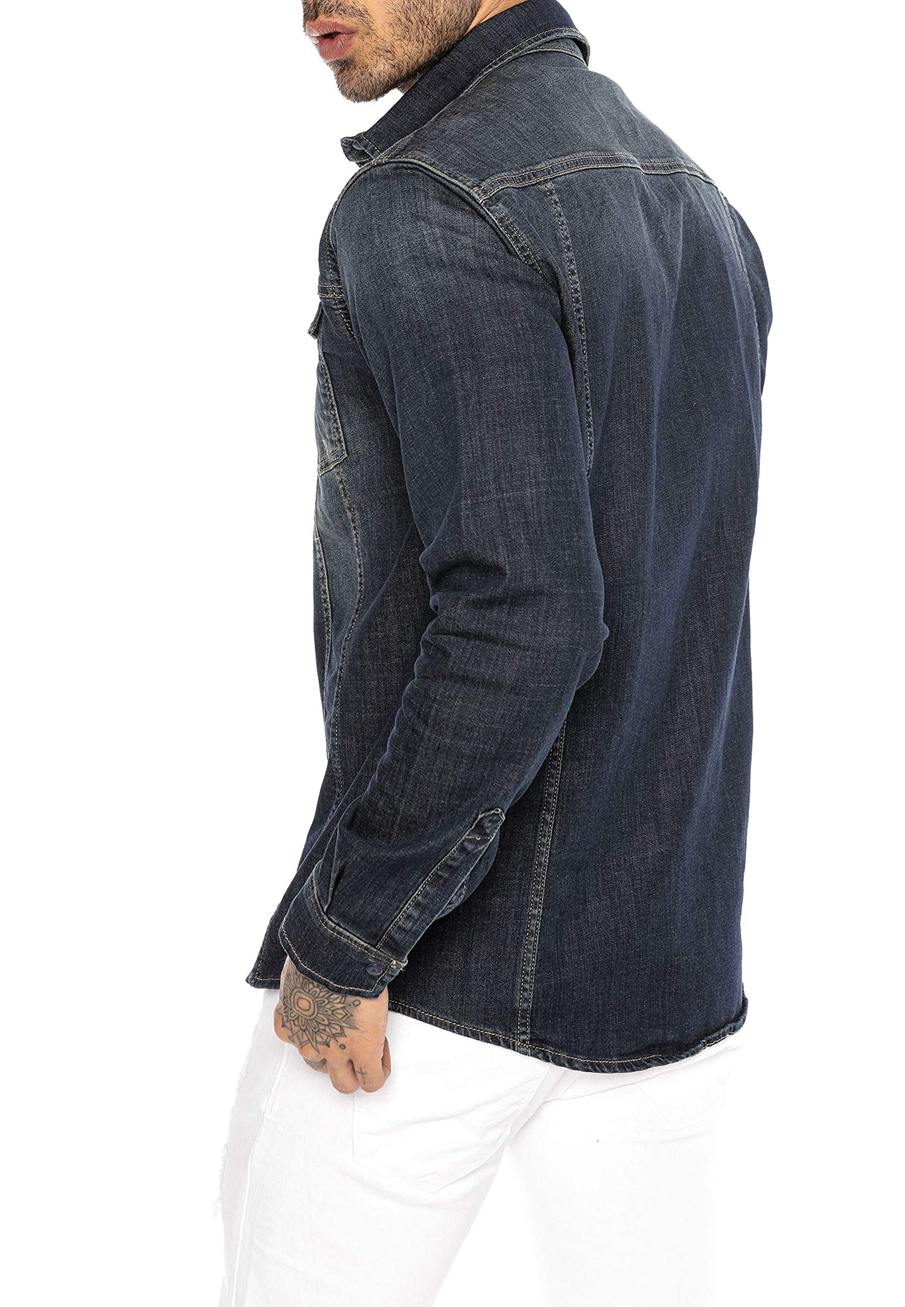 redbridge-premium-denim-jeanshemd-herren-m-blau image 5
