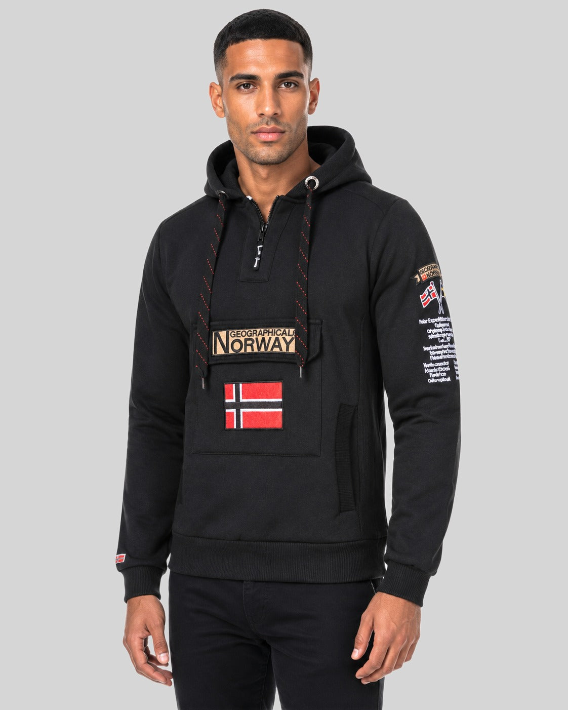 geographical-norway-gymclass-hoodie-herren-schwarz-baumix image 1