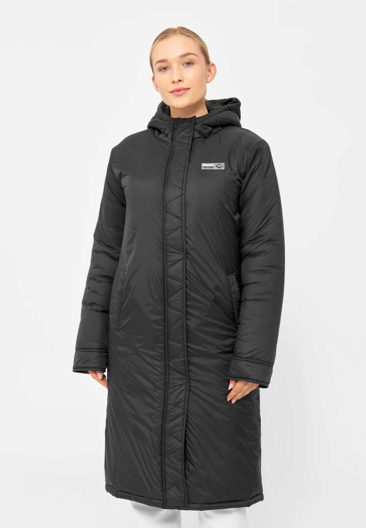 bench-peppi-damen-parka-black-lang-kapuze image 2
