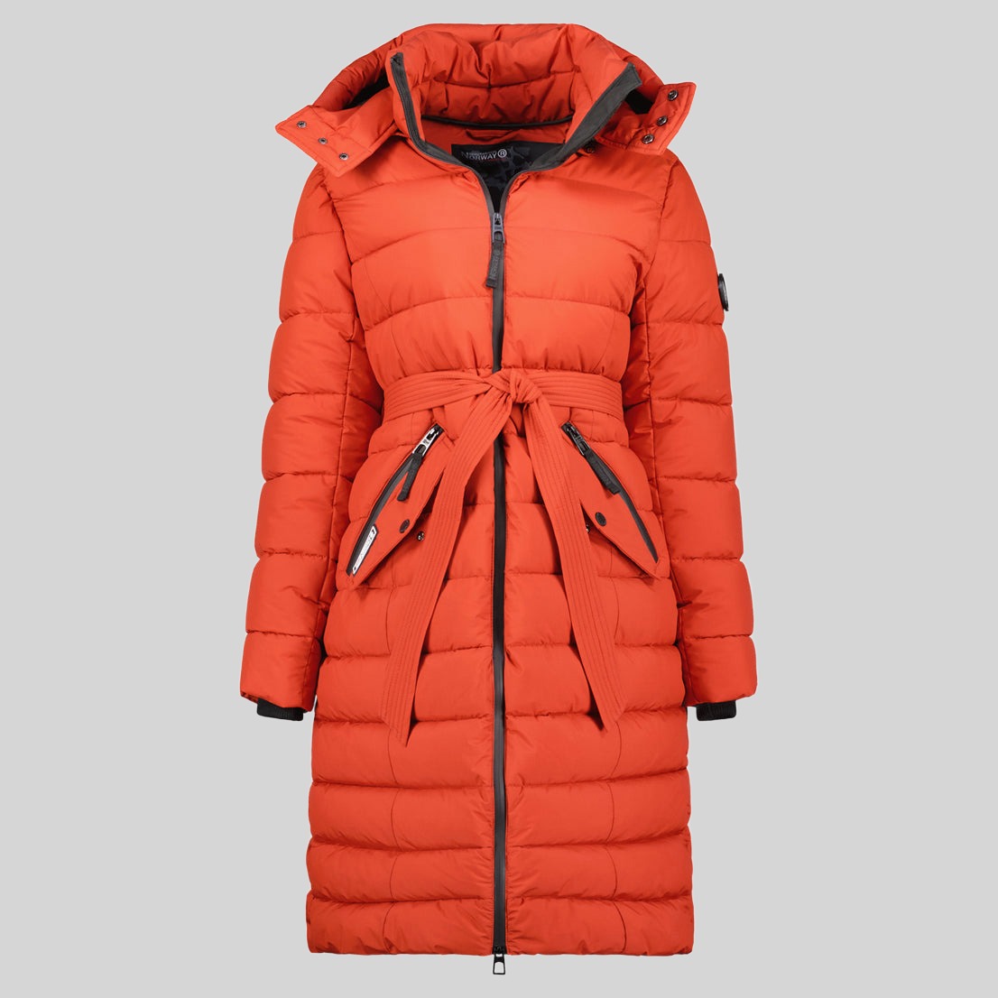 geographical-norway-cabima-damen-parka-khaki-lang-mit-g-rtel image 8