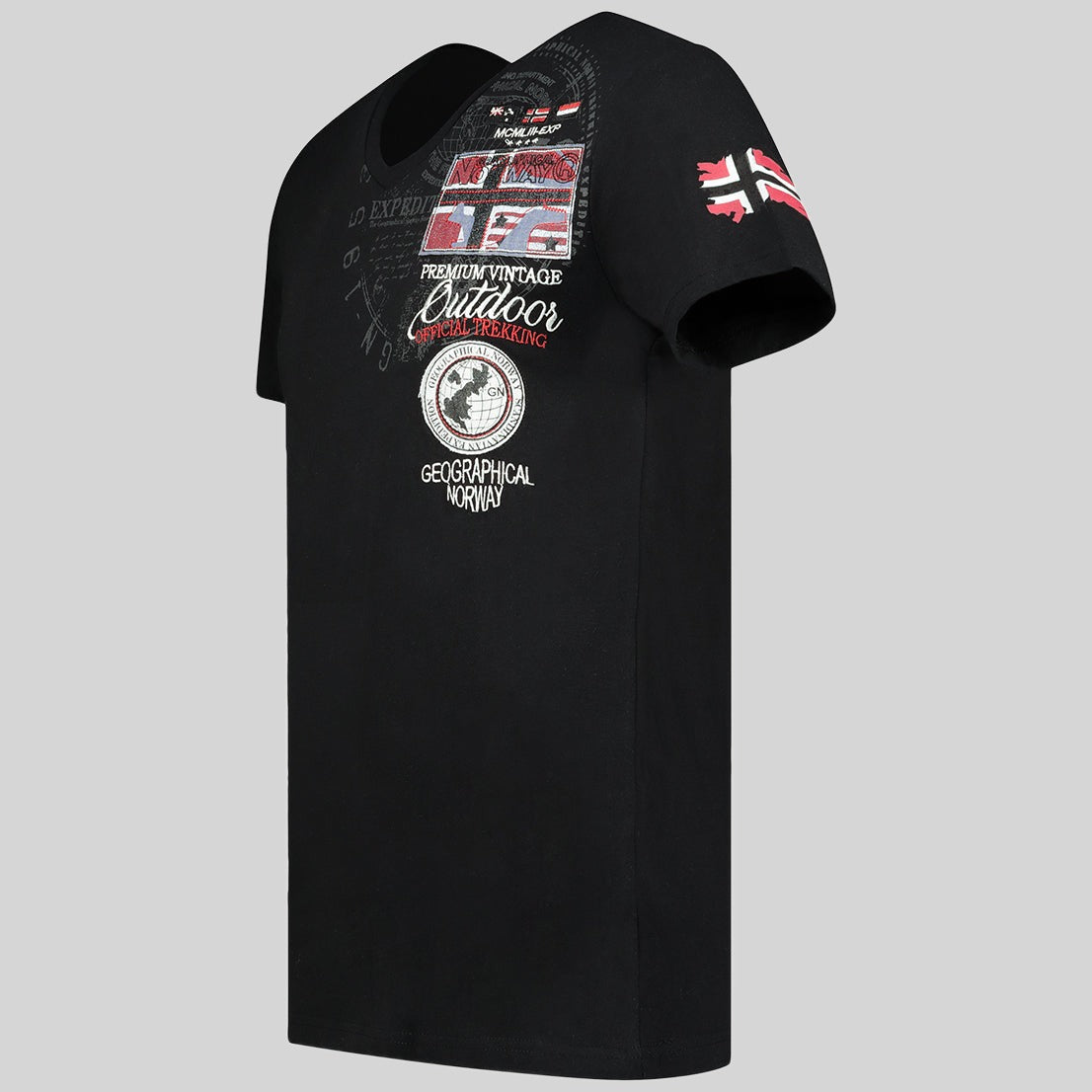 geographical-norway-jotham-t-shirt-herren-schwarz-v-ausschnitt image 5