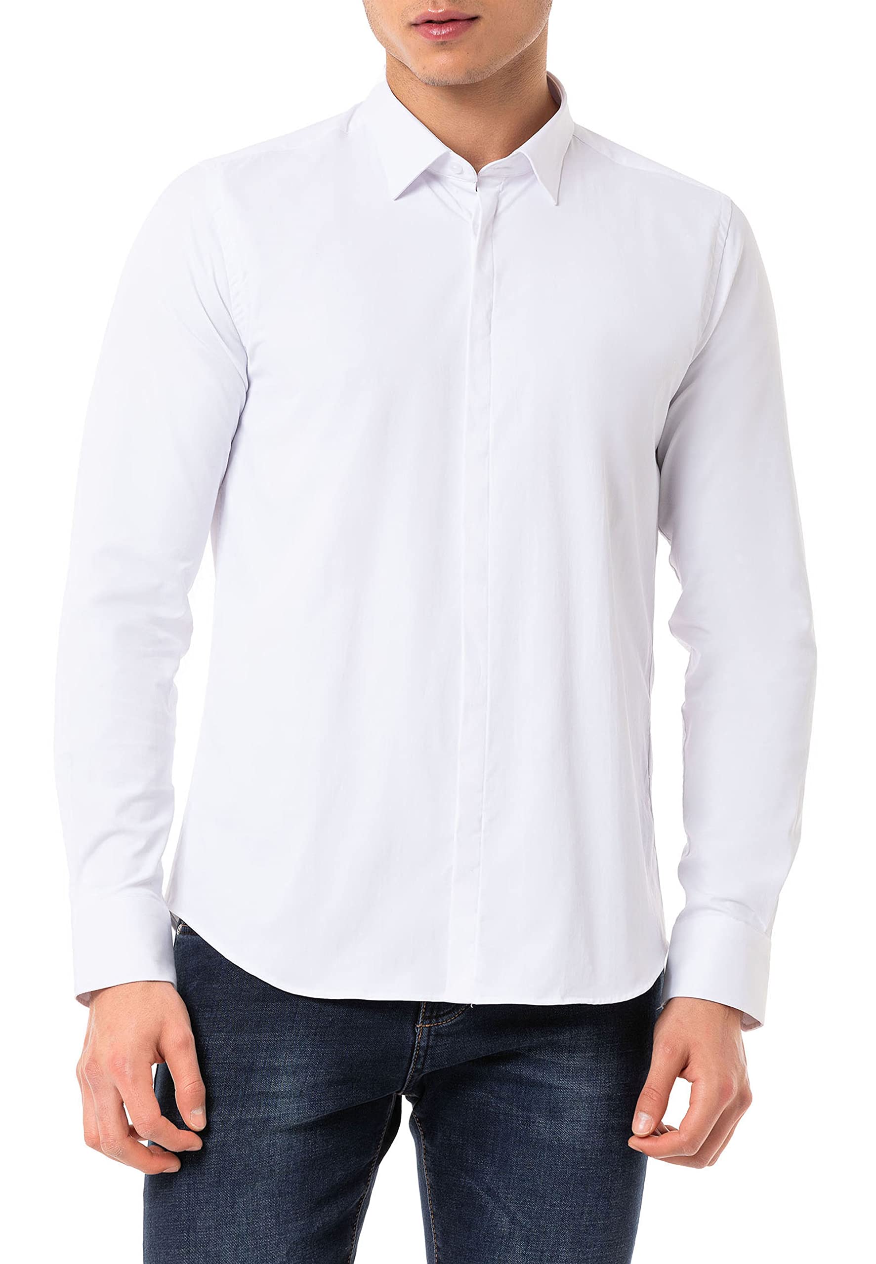 redbridge-hemden-herren-hemd-wei-m-langarm image 1