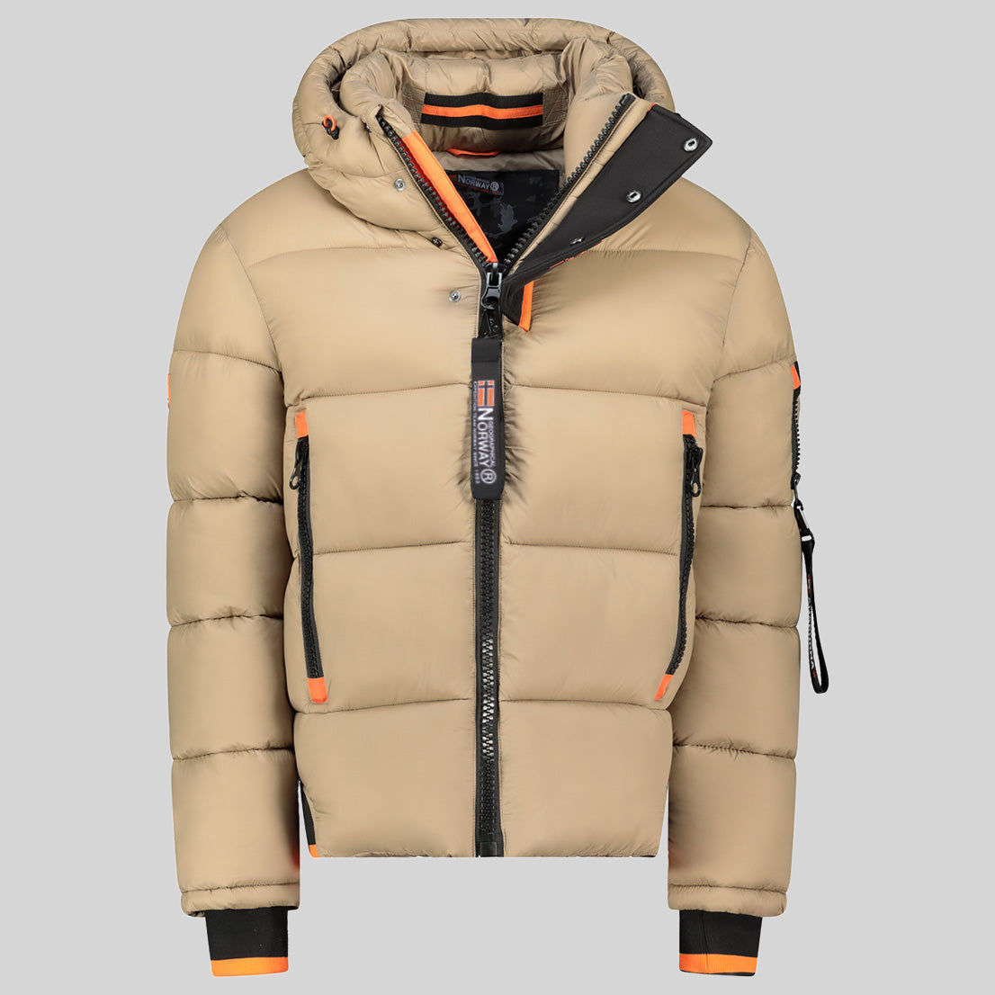 geographical-norway-calix-herren-blouson-schwarz-steppjacke-kapuze image 3
