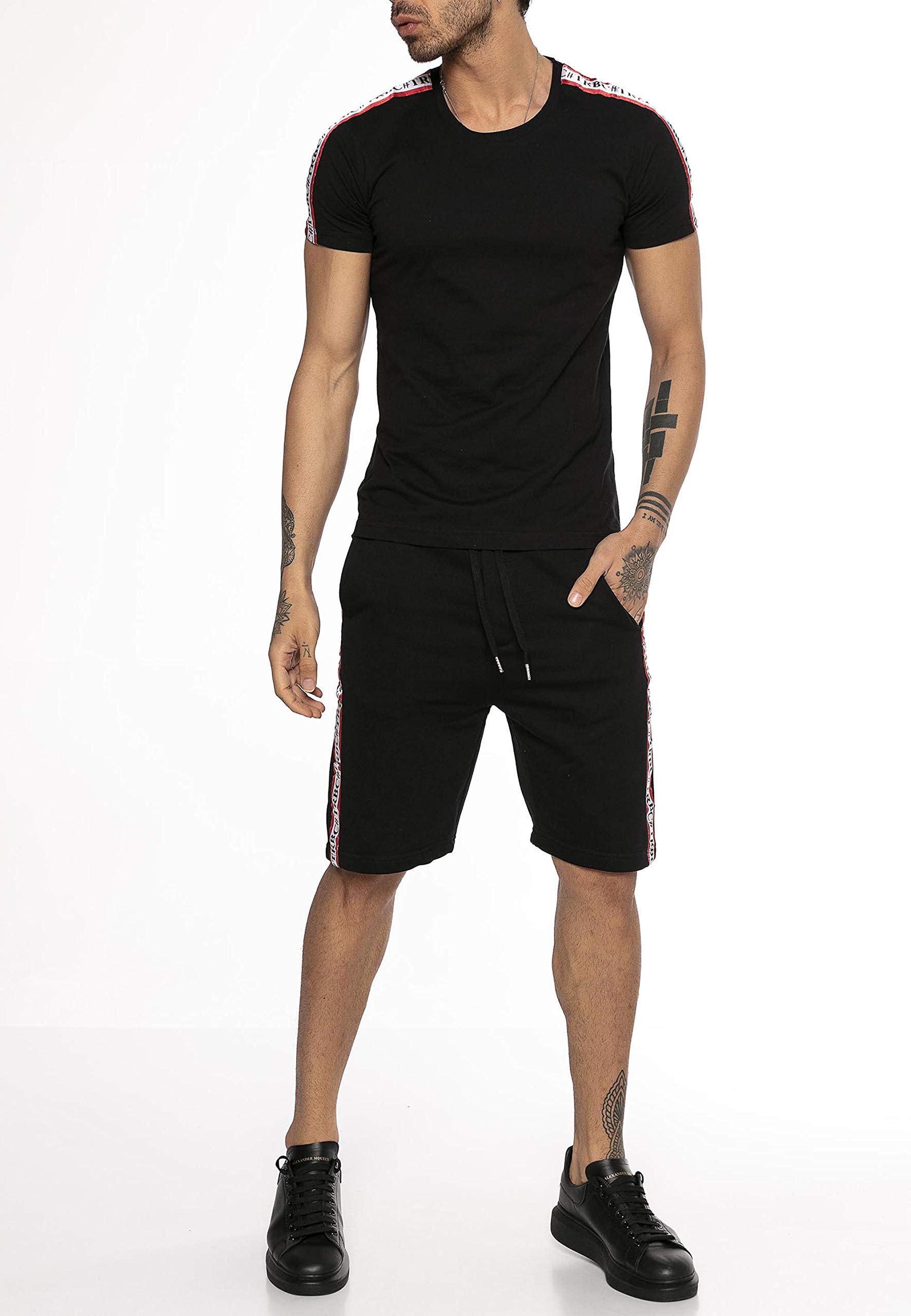 redbridge-trbc-line-shorts-herren-sweatshorts-baumwolle image 5